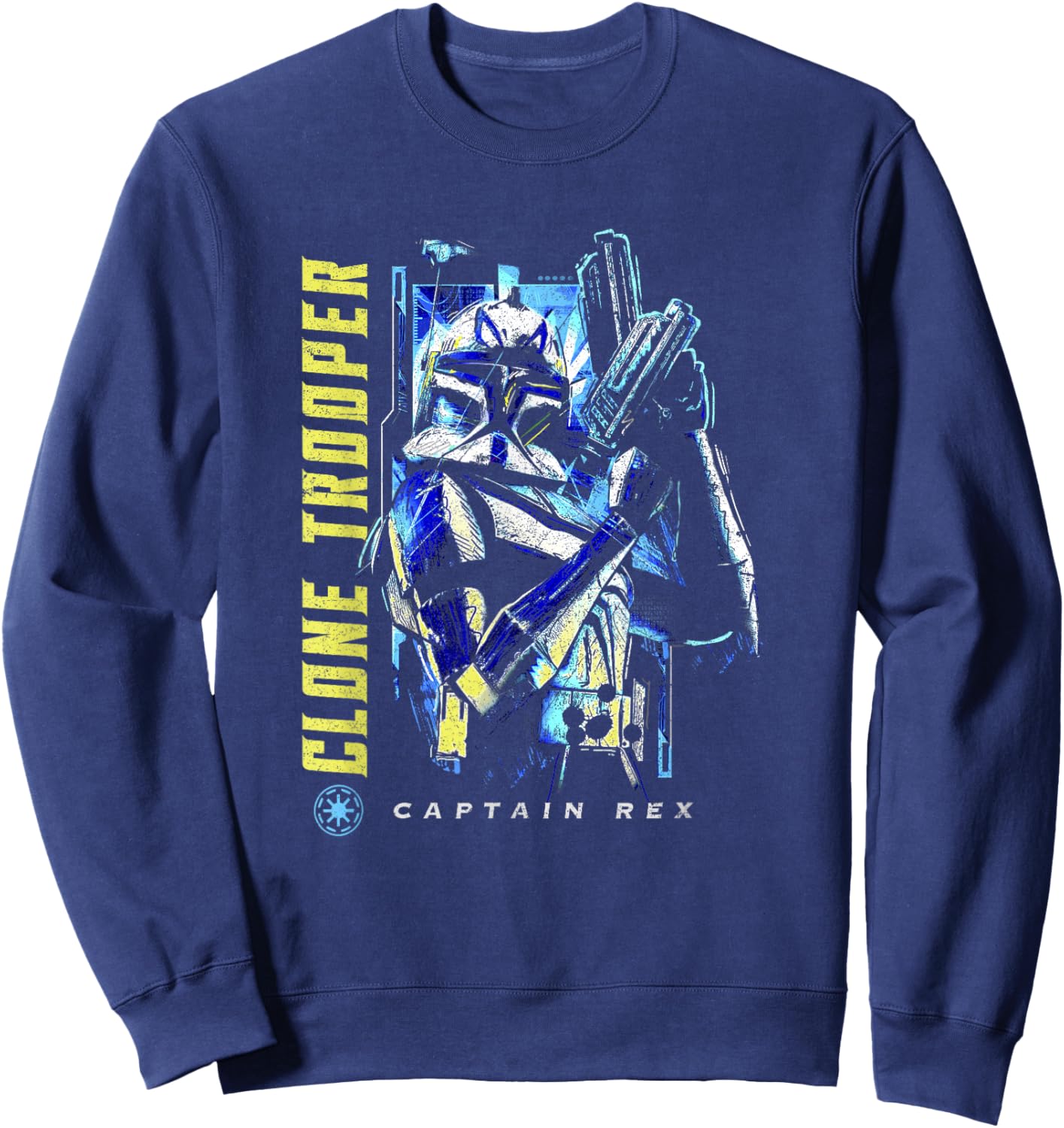 Star Wars: The Clone Wars Captain Rex Clone Trooper Poster Sweatshirt - Sweatshirt | Navy