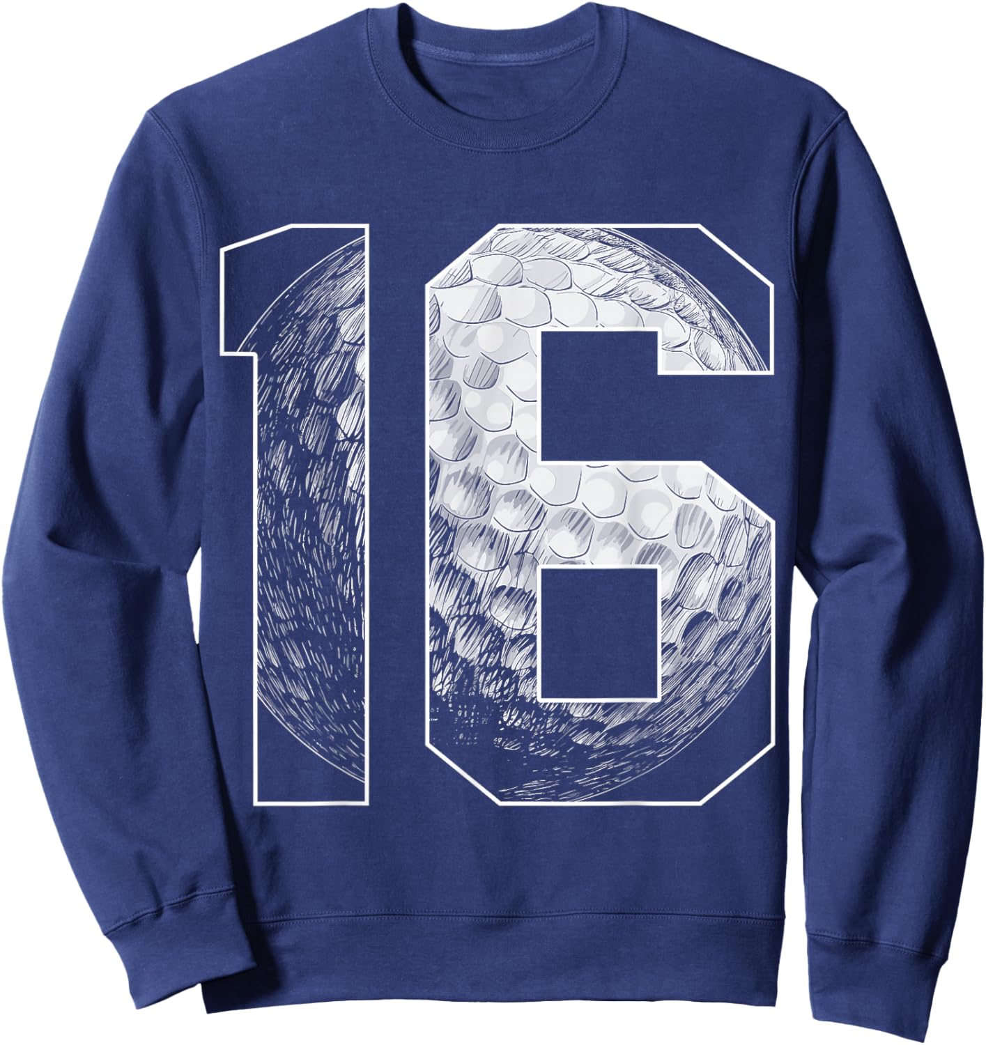 16th Birthday Boy Golf Player Golf 16 Years Old Sweatshirt - Sweatshirt | Navy