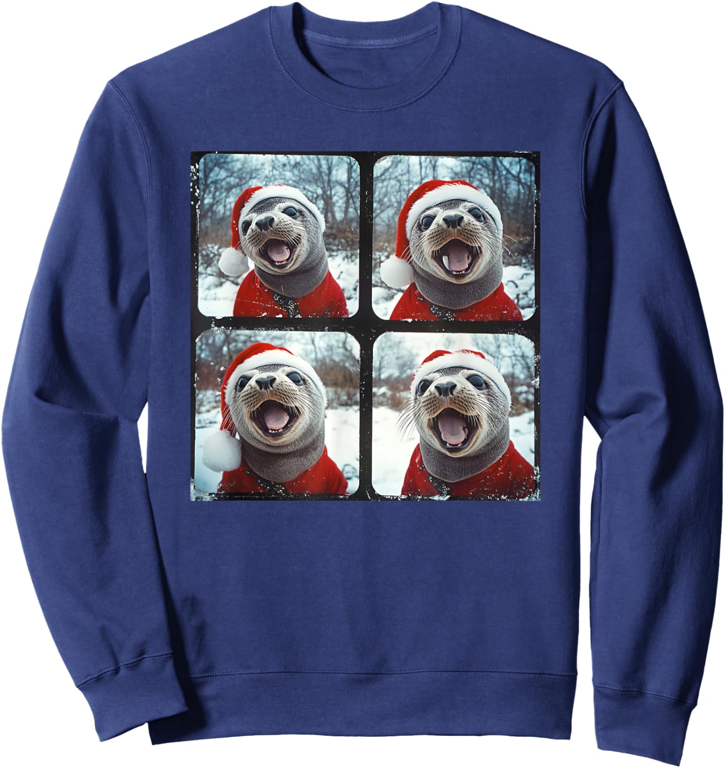 Santa Seal Sweatshirt - Sweatshirt | Navy