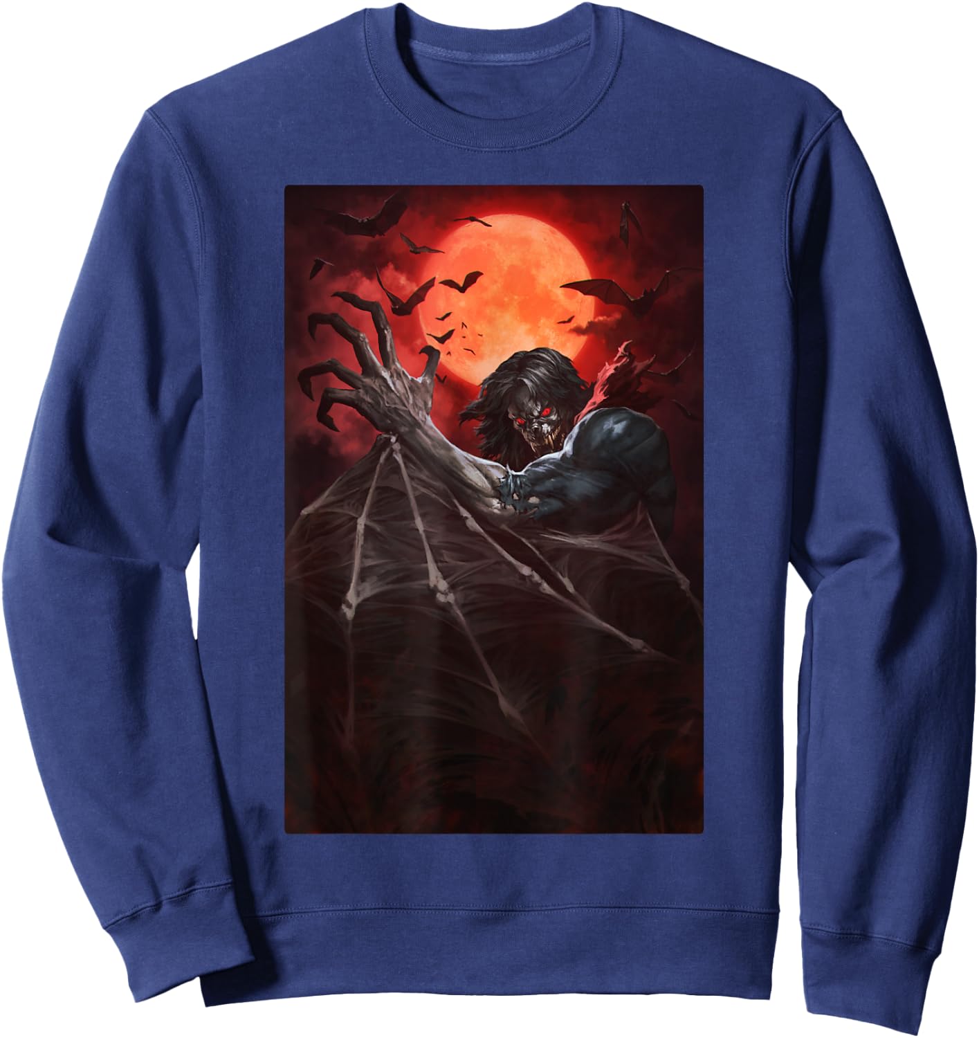 Marvel Morbius Painted Portrait Sweatshirt - Sweatshirt | Navy