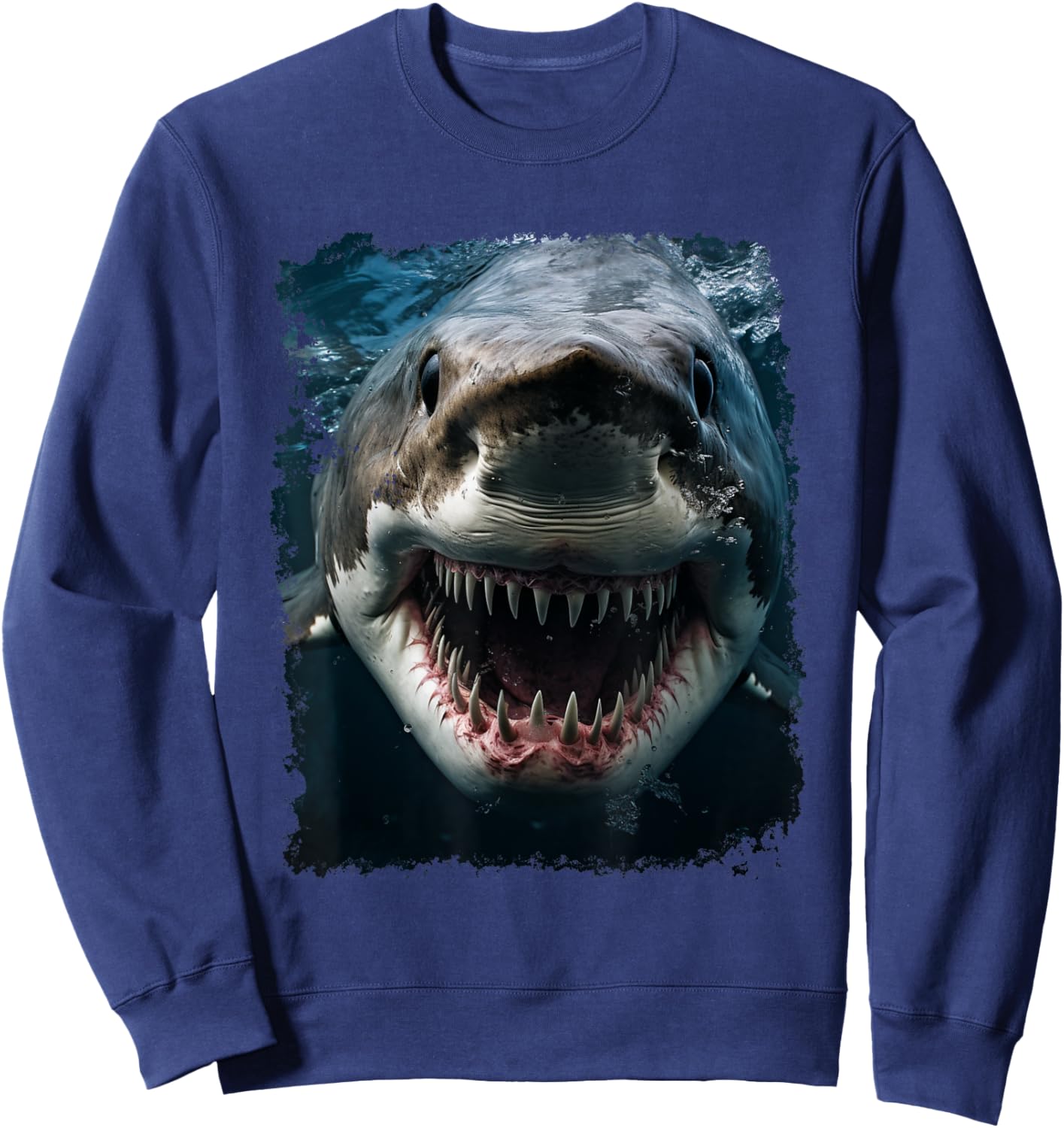 A Shark Sweatshirt - Sweatshirt | Navy