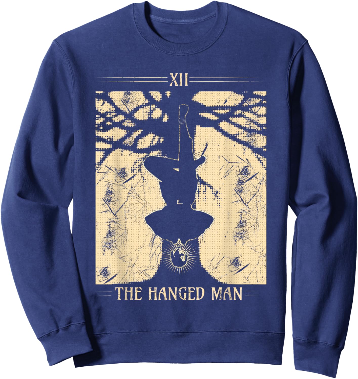 The Hanged Man Mystic Tarot Card Sweatshirt - Sweatshirt | Navy