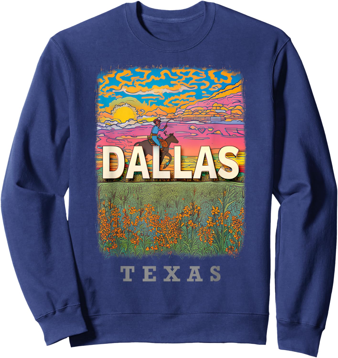 Dallas Texas TX Cowboy Capital SD650 Sweatshirt - Sweatshirt | Navy