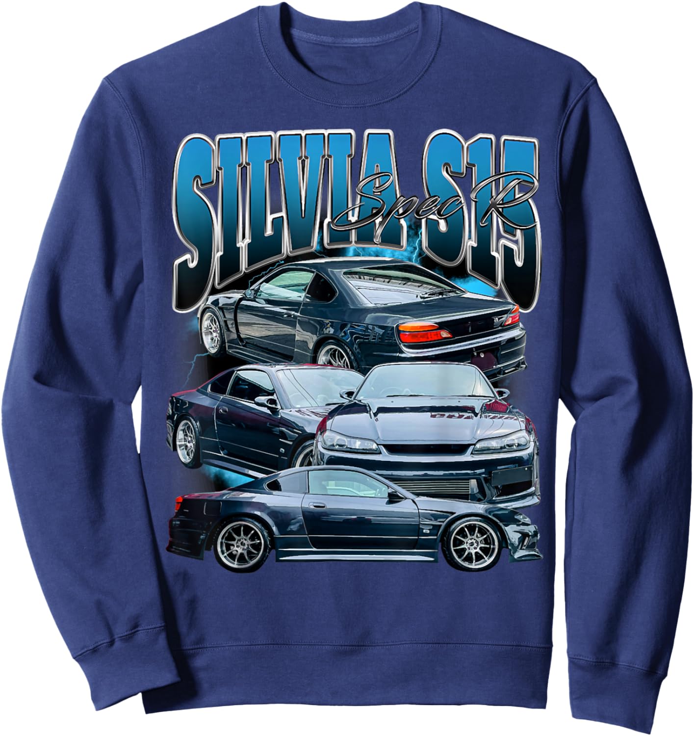 Silvia s15 SpecR 240SX SR20DET sport car Sweatshirt - Sweatshirt | Navy