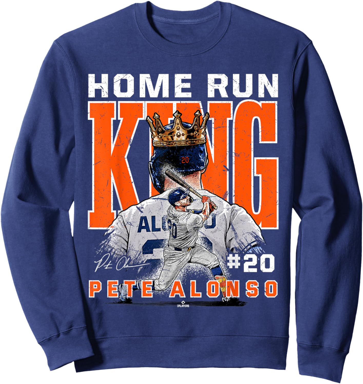 Home Run King Pete Alonso New York MLBPA Sweatshirt - Sweatshirt | Navy