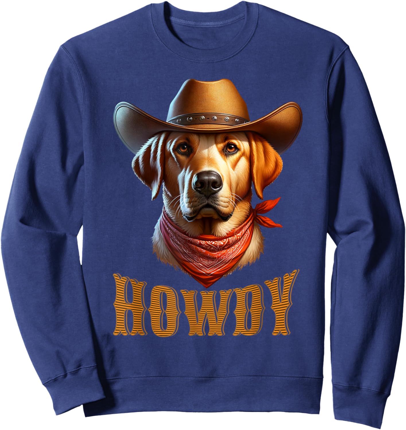 Dog Lover Cowboy Cowgirl Howdy Dog Lover Sweatshirt - Sweatshirt | Navy