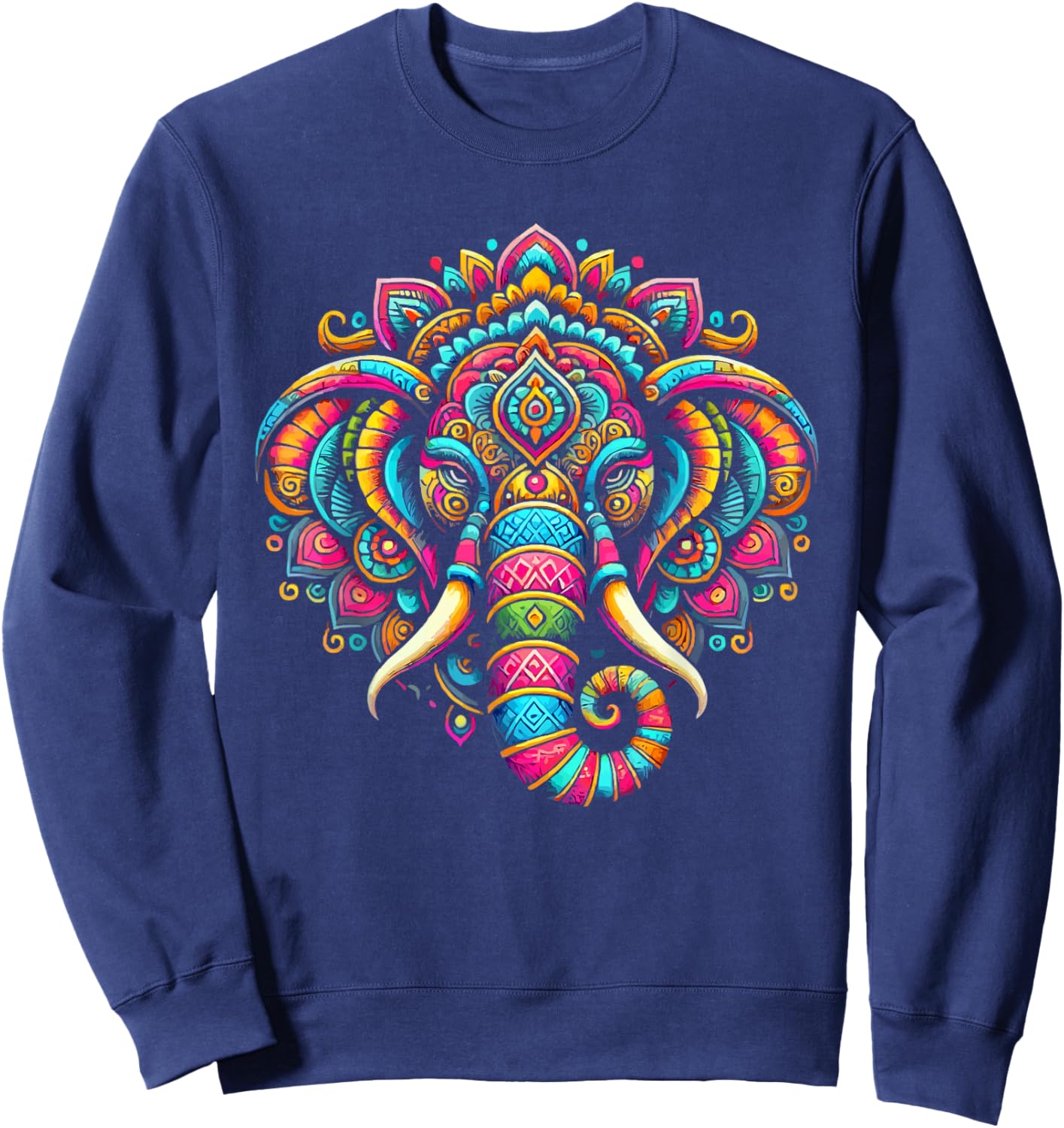 Ganesh Chaturthi Hindu Festival Elephant Lord Ganesha Sweatshirt - Sweatshirt | Navy