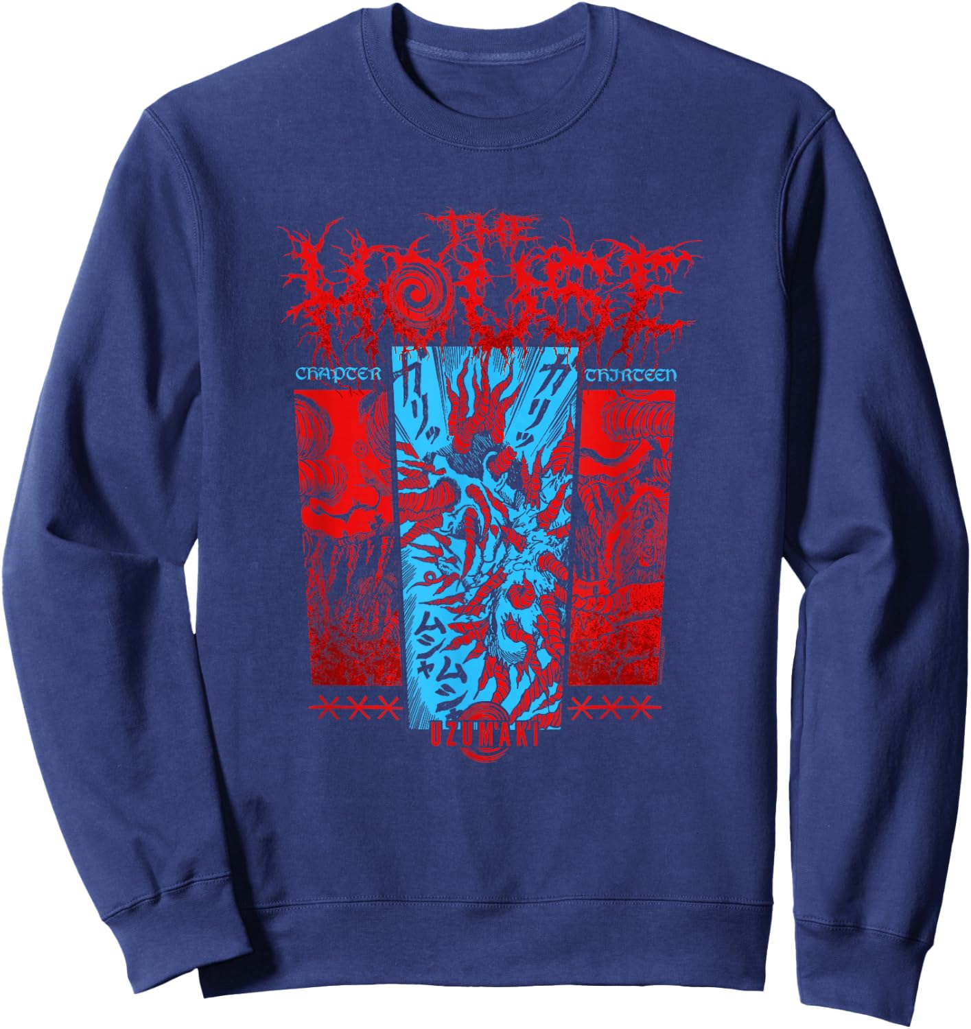 Uzumaki The House Extreme Metal Sweatshirt - Sweatshirt | Navy