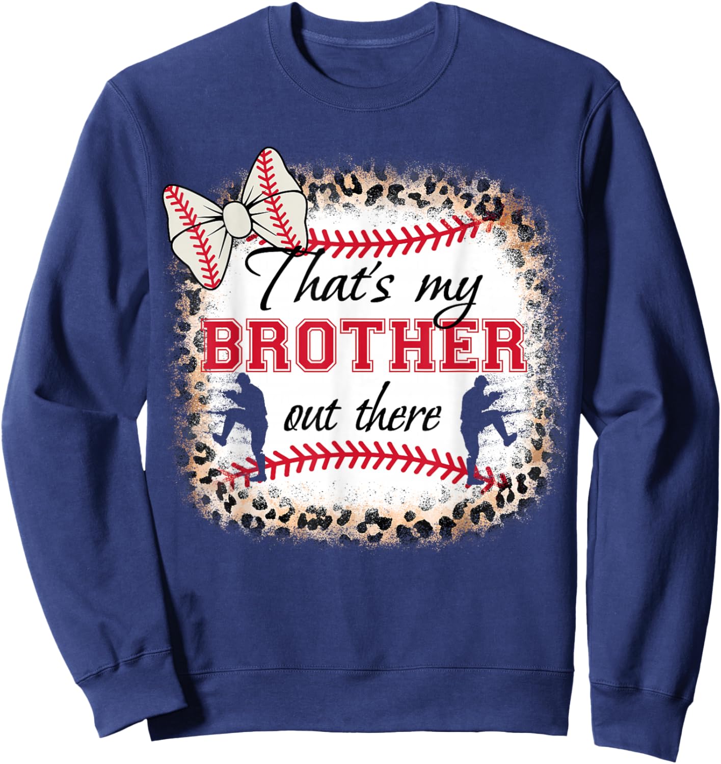 Baseball-shirt Women Sister That's My Brother Out There Sweatshirt - Sweatshirt | Navy