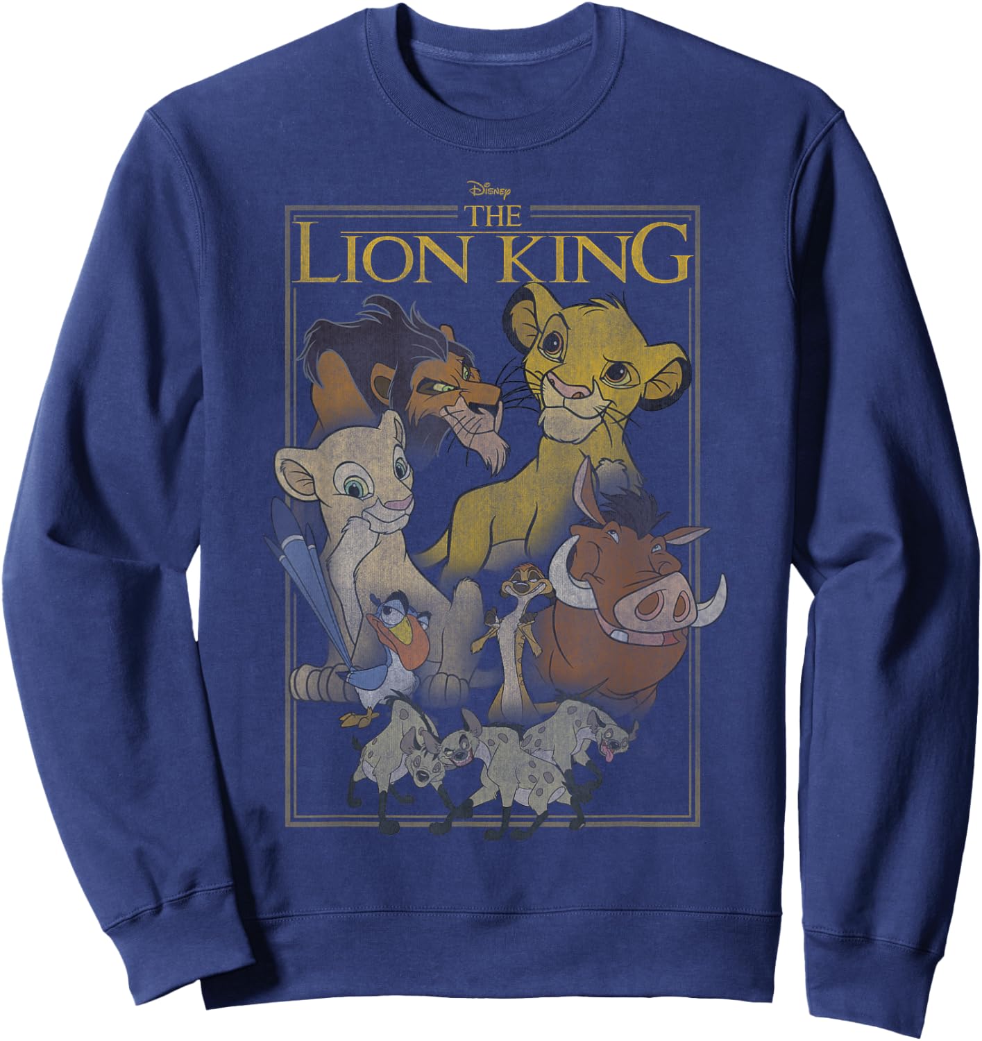 Disney The Lion King Simple Framed Poster Sweatshirt - Sweatshirt | Navy