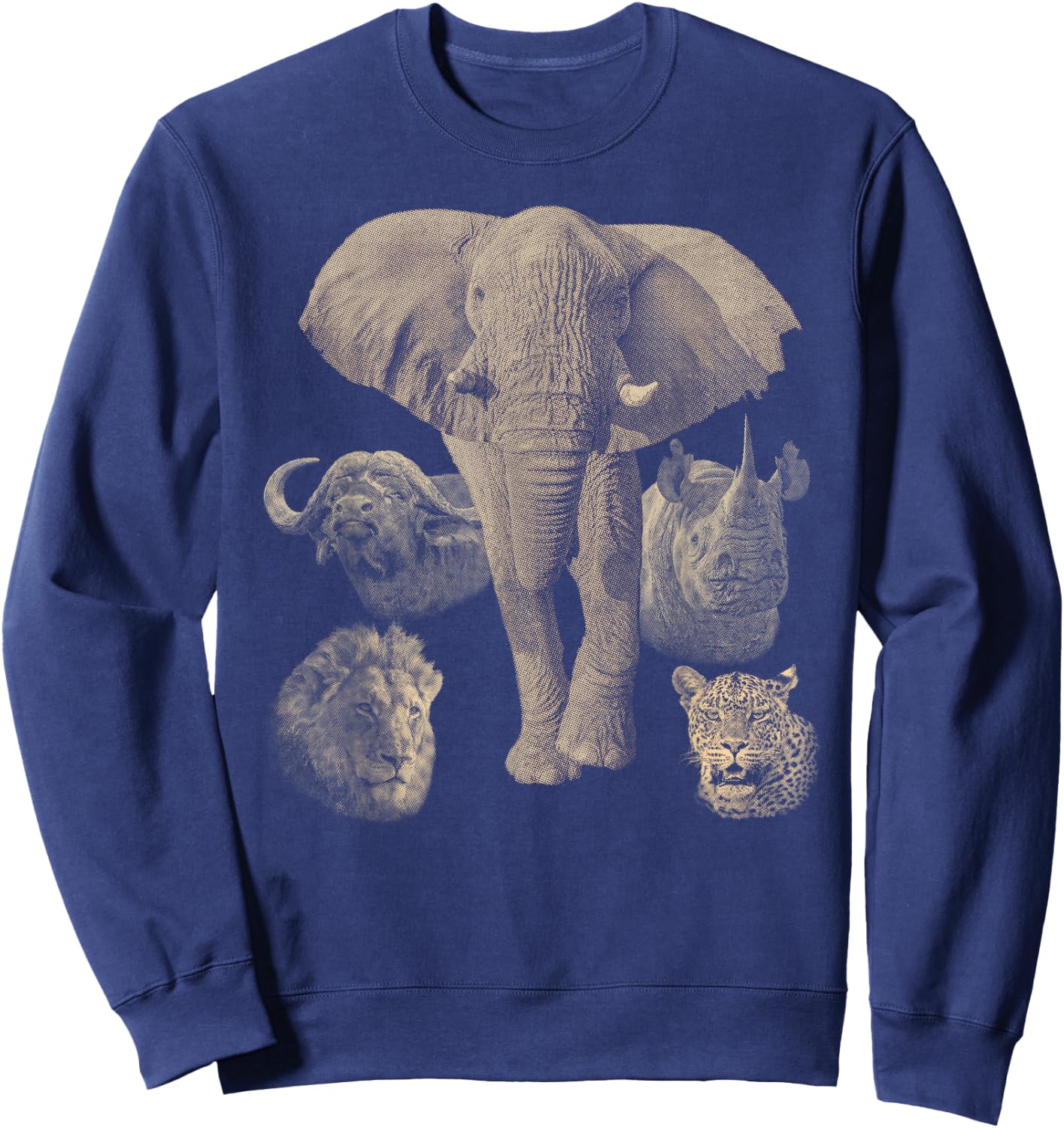 Big 5 African Safari Sweatshirt - Sweatshirt | Navy