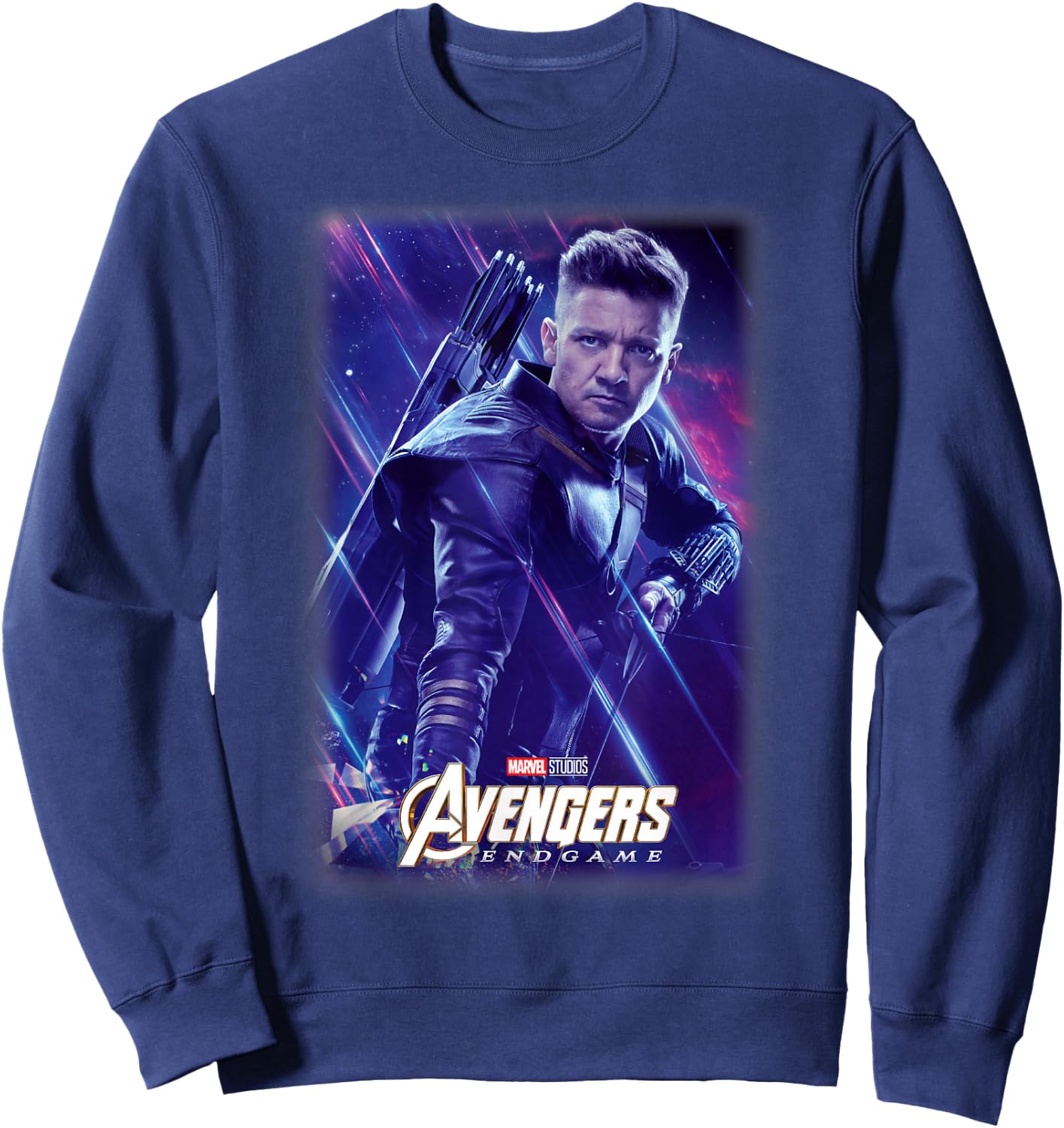 Marvel Avengers Endgame Hawkeye Galactic Poster Small Sweatshirt - Sweatshirt | Navy