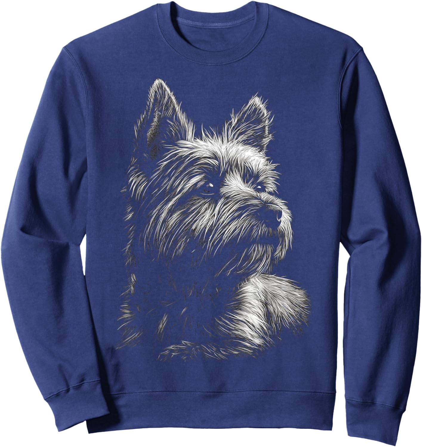 Cairn Terrier Dog , Black, S Sweatshirt - Sweatshirt | Navy