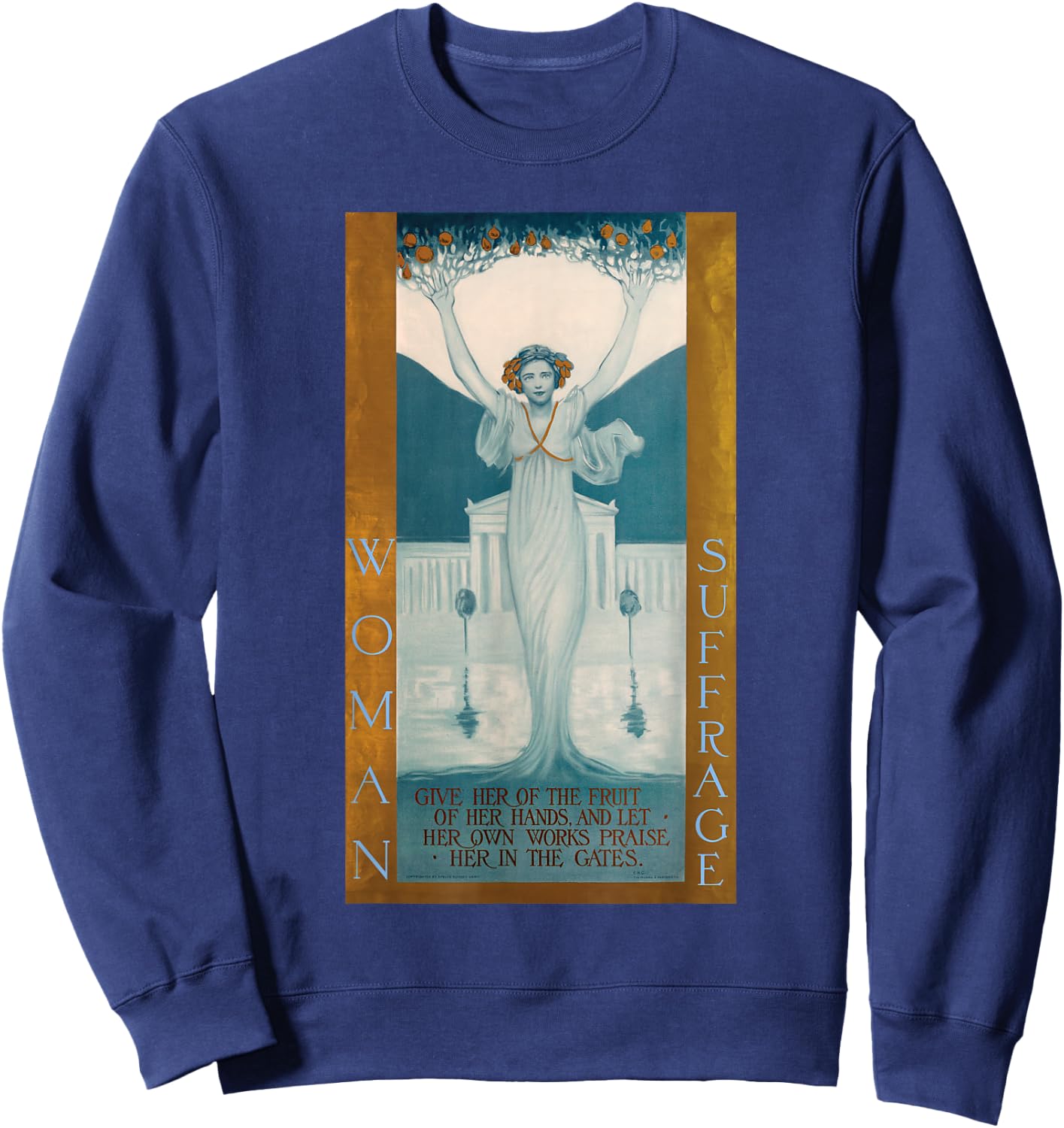 Retro Woman Suffrage 19th Amendment Sweatshirt - Sweatshirt | Navy