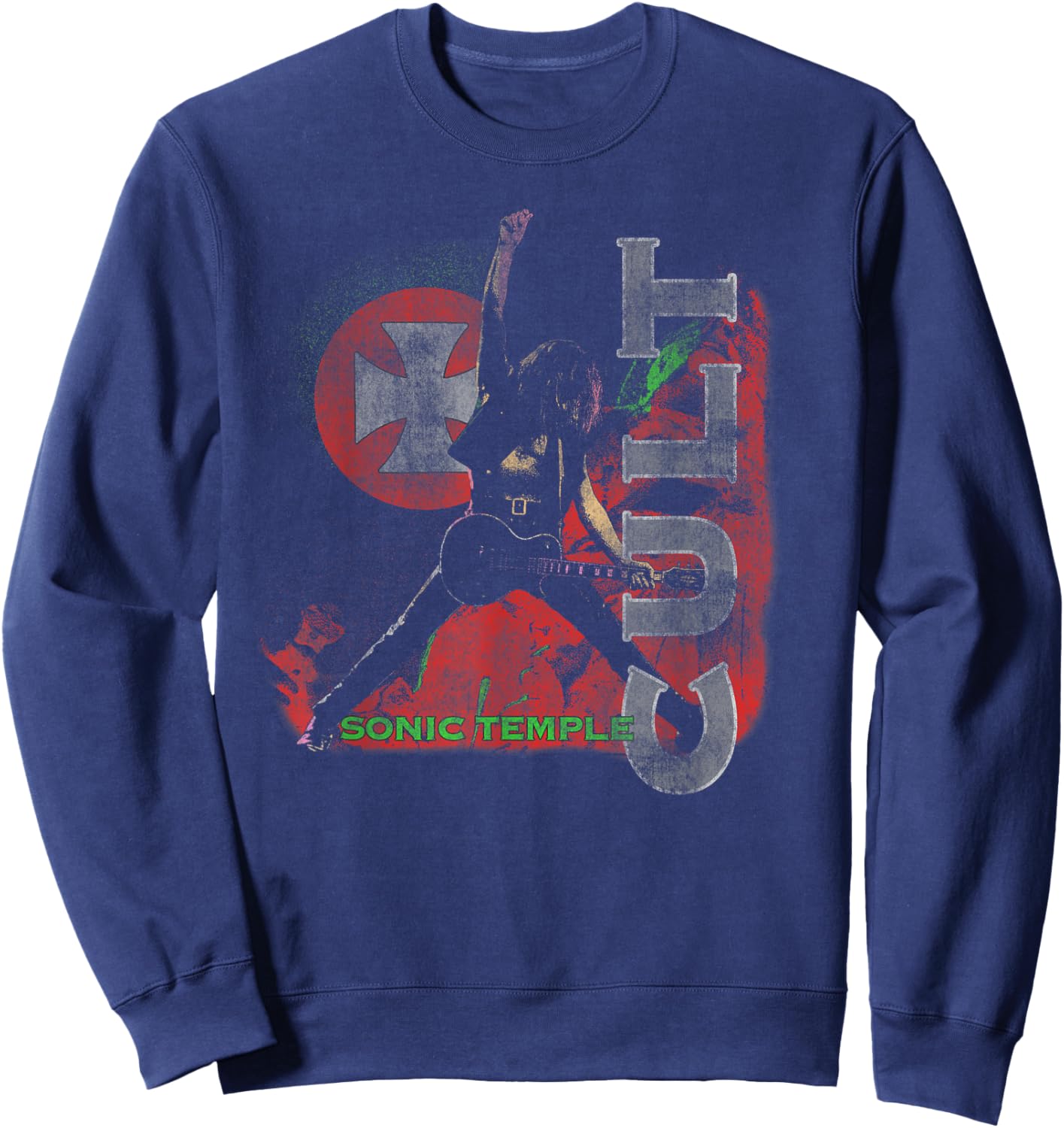 The Cult – Vintage Sonic Temple Sweatshirt - Sweatshirt | Navy