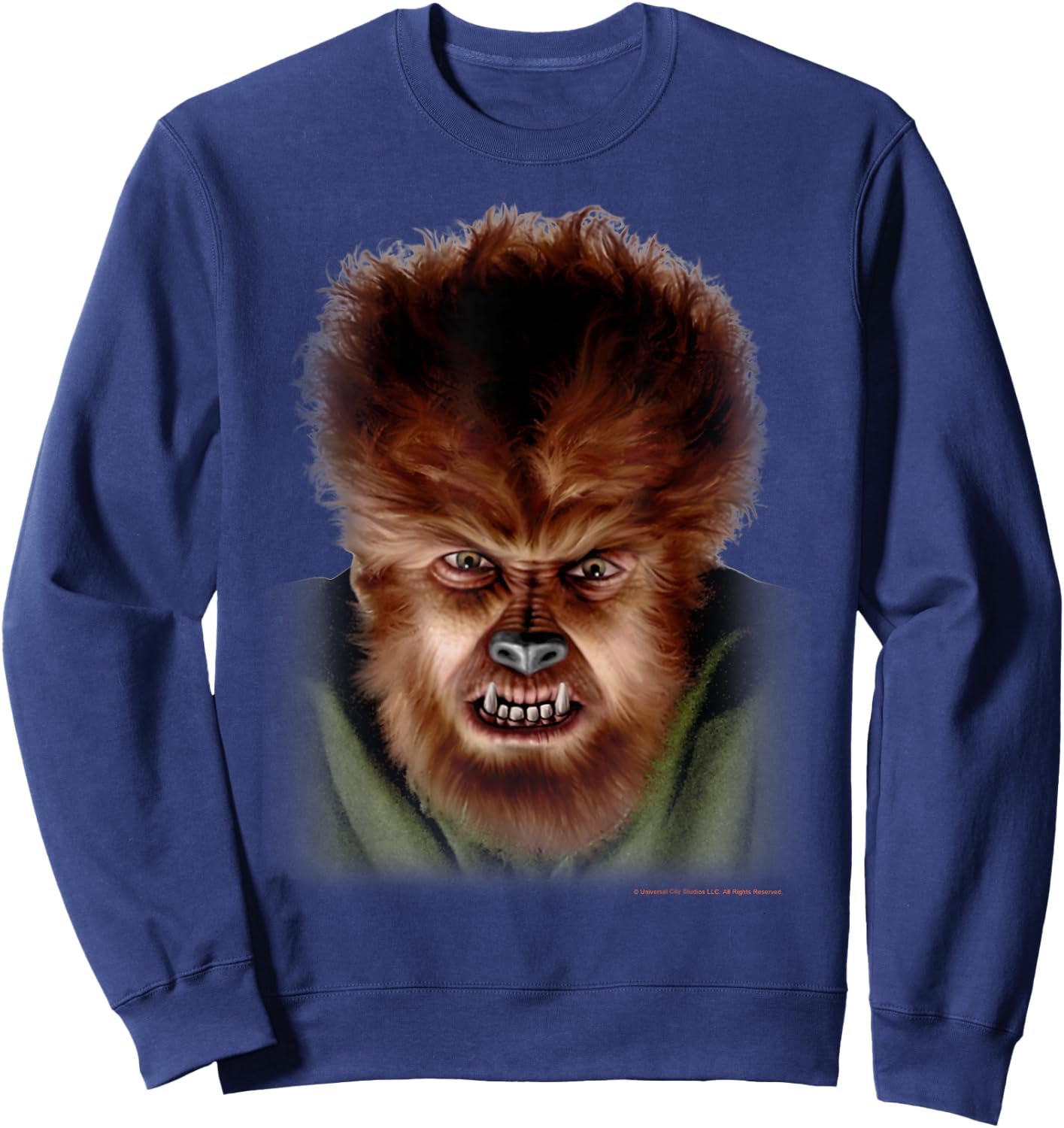 Universal Monsters The Wolf Man Face Sweatshirt - Sweatshirt | Navy