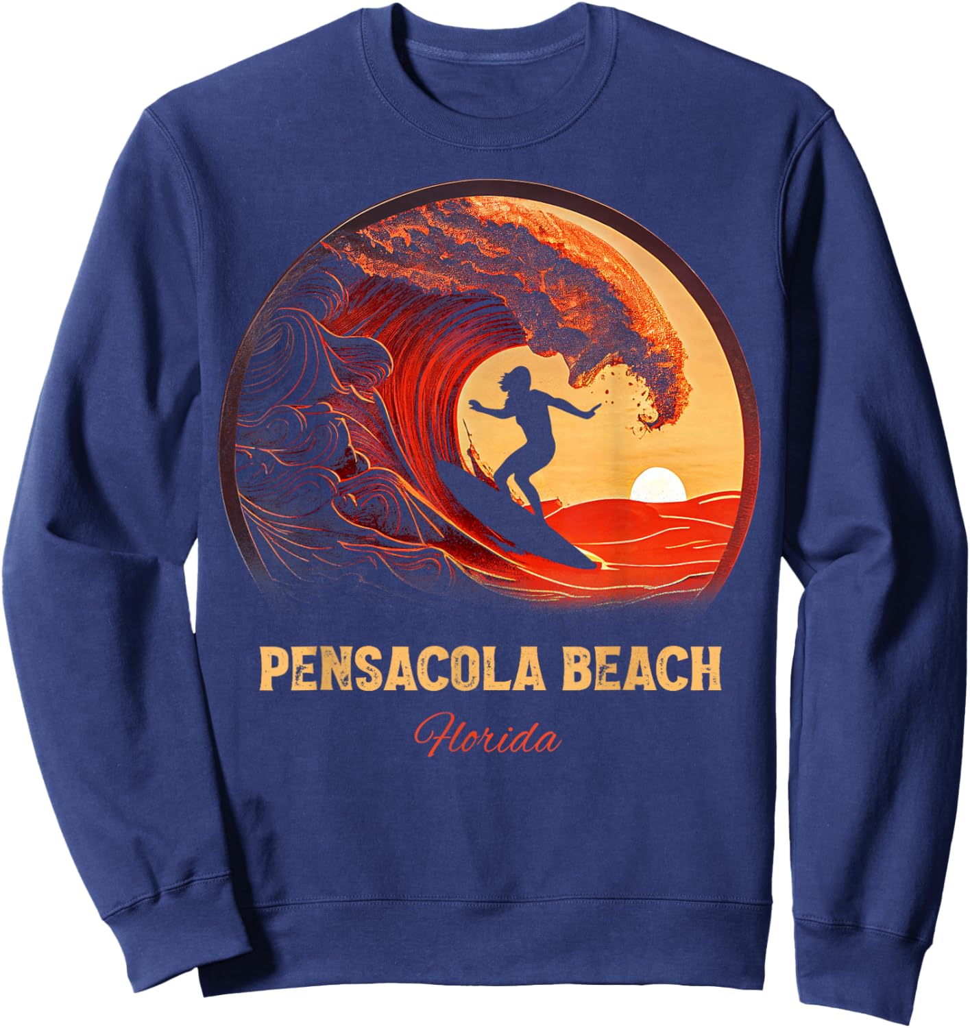 Pensacola Beach Florida Sweatshirt - Sweatshirt | Navy