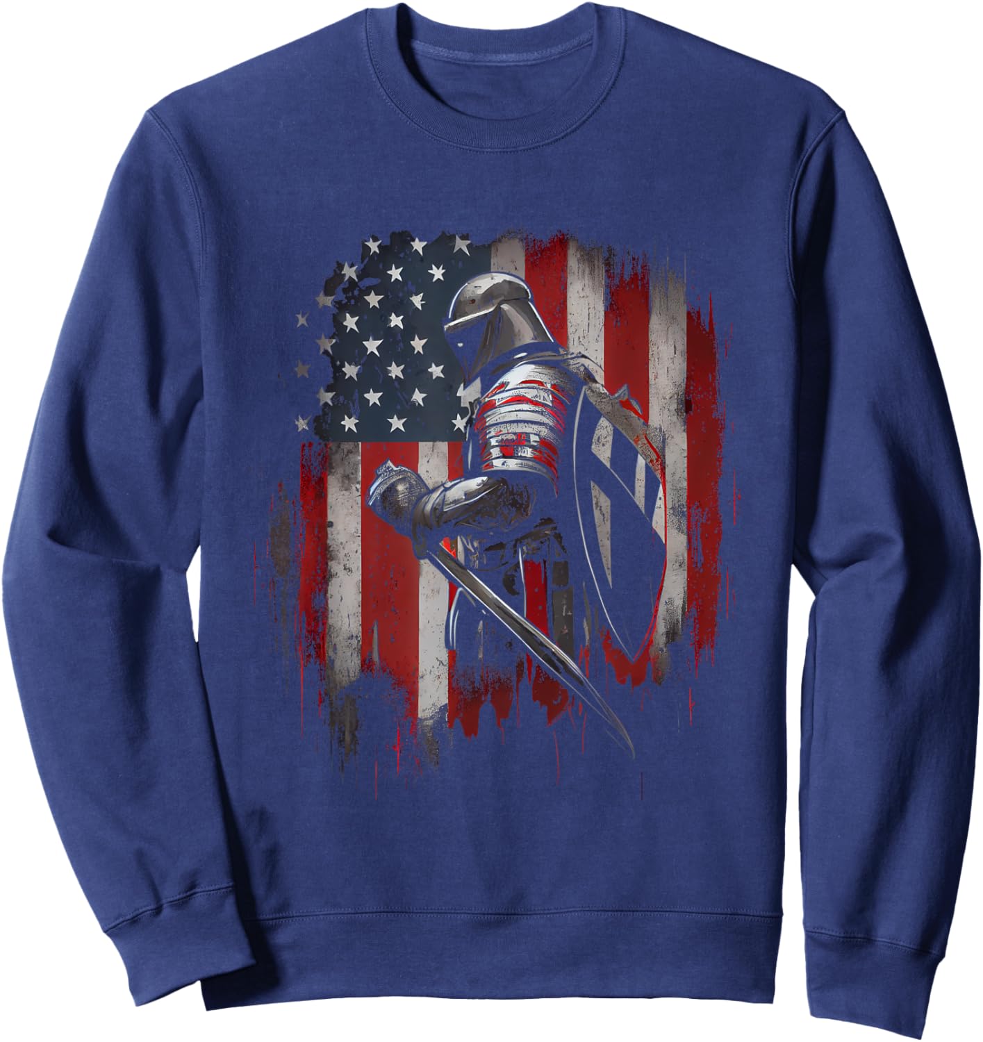 Knight Templar Christian Warrior Of God Crusader Gift Sweatshirt - Sweatshirt | Navy