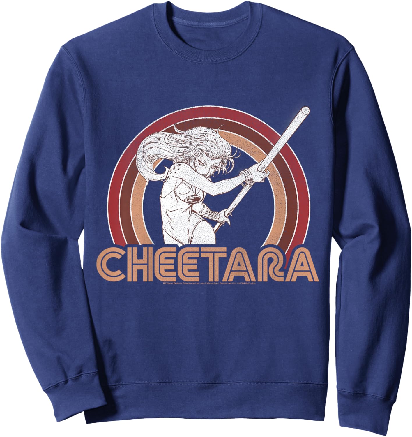 Kids ThunderCats Cheetara Retro Rainbow Sweatshirt - Sweatshirt | Navy