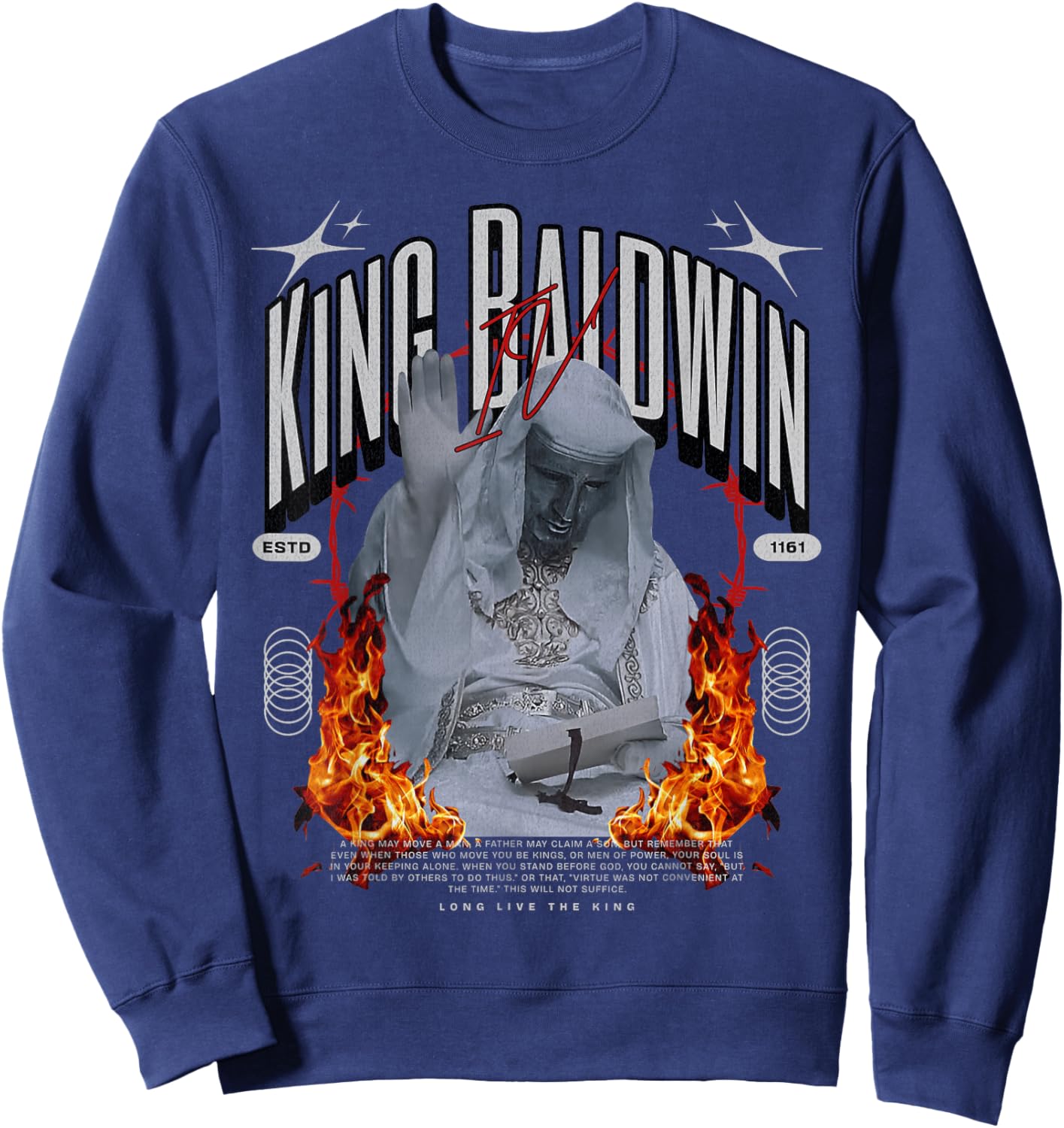 King Baldwin IV Sweatshirt - Sweatshirt | Navy