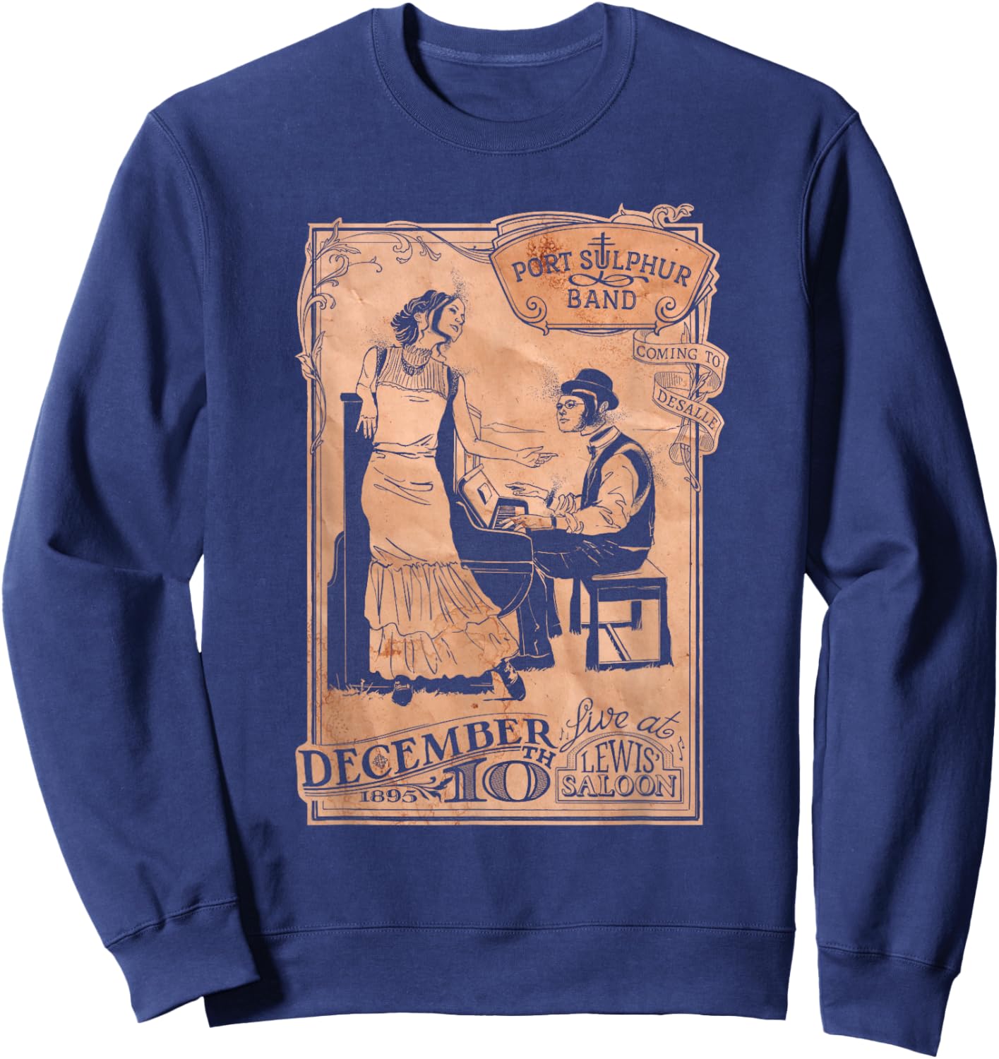 Hunt: Showdown Port Sulphur Band Sweatshirt - Sweatshirt | Navy