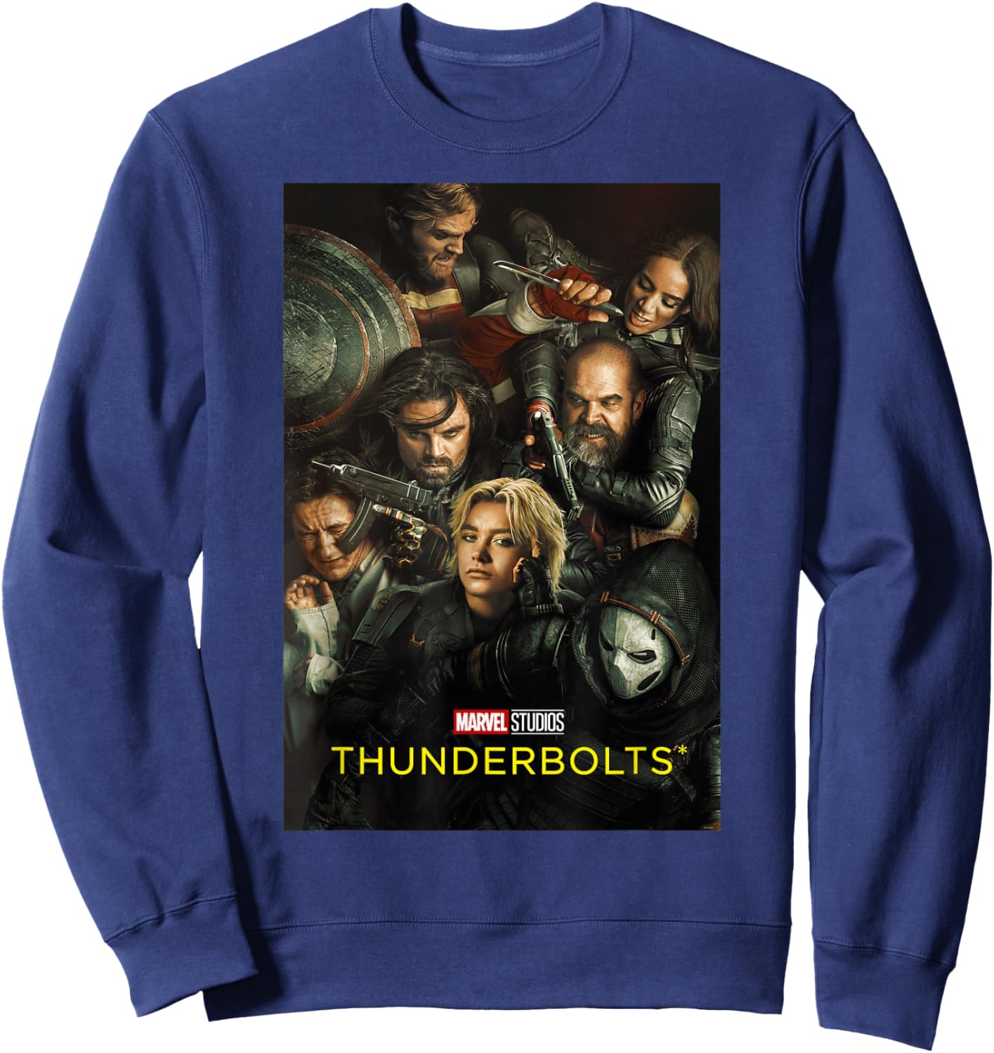 Marvel Studios Thunderbolts Official Movie Poster Art Sweatshirt - Sweatshirt | Navy