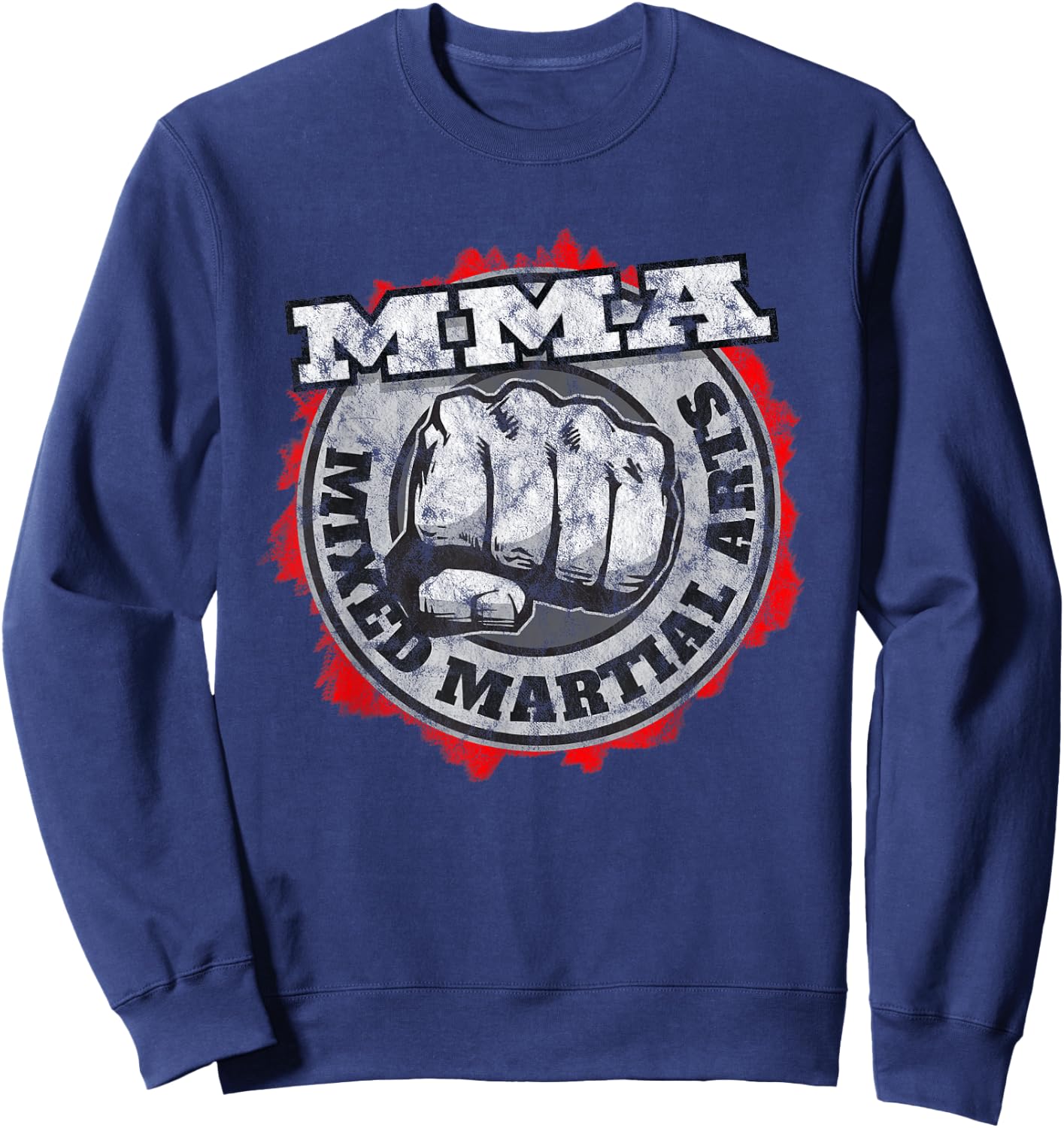 MMA Mixed Martial Arts Cage Fighting Sport Sweatshirt - Sweatshirt | Navy