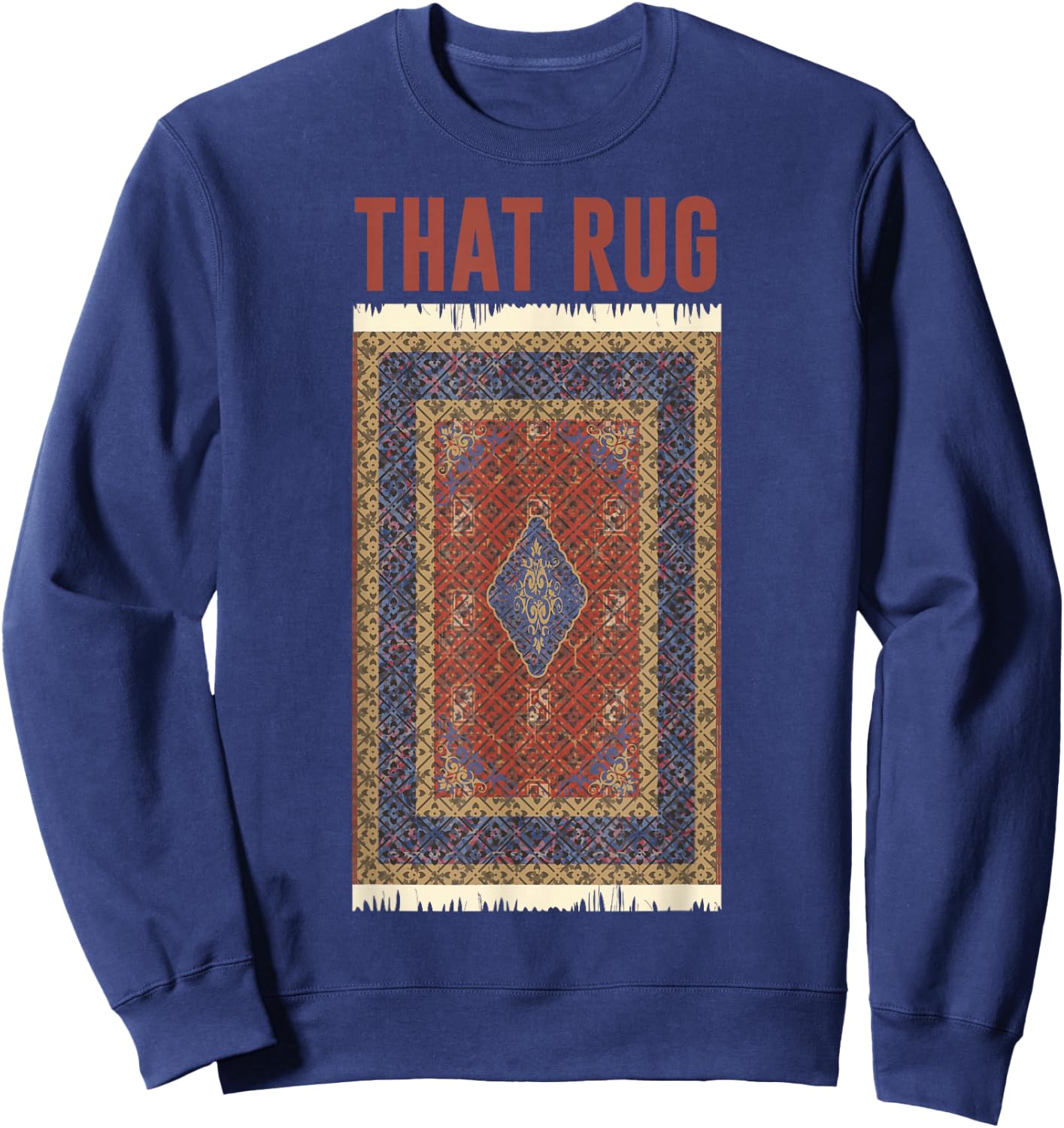 The Big Lebowski That Rug Portrait Graphic Sweatshirt - Sweatshirt | Navy