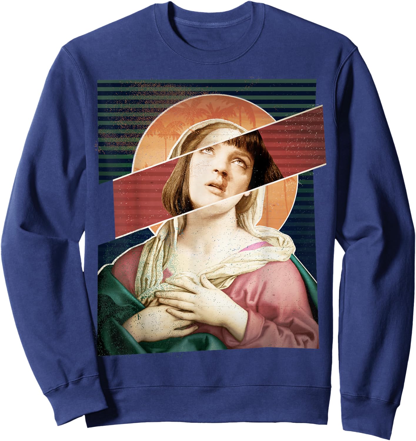 Virgin Mia Wallace Nose Bleed Overdose Icon Gift Sweatshirt - Sweatshirt | Navy