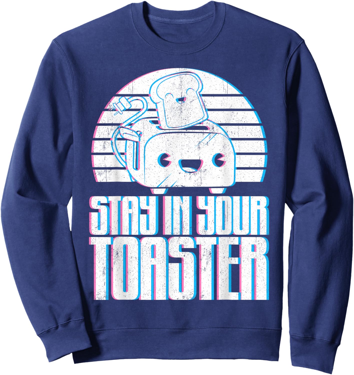Funny Colorguard Stay in Your Toaster Marching Band Gift Sweatshirt - Sweatshirt | Navy