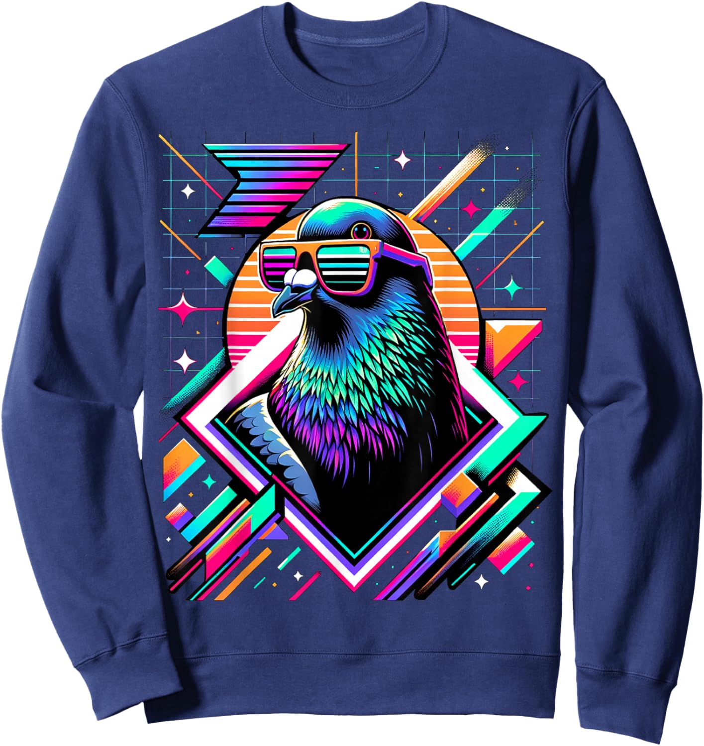 and Kids Vintage Retro Pigeon Lover Sweatshirt - Sweatshirt | Navy
