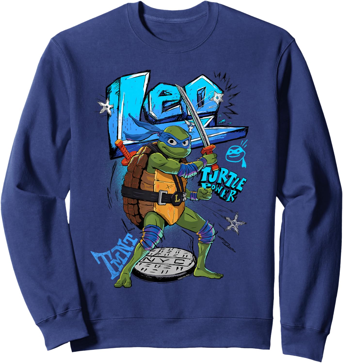 Teenage Mutant Ninja Turtles: Mutant Mayhem Leo Turtle Power Sweatshirt - Sweatshirt | Navy