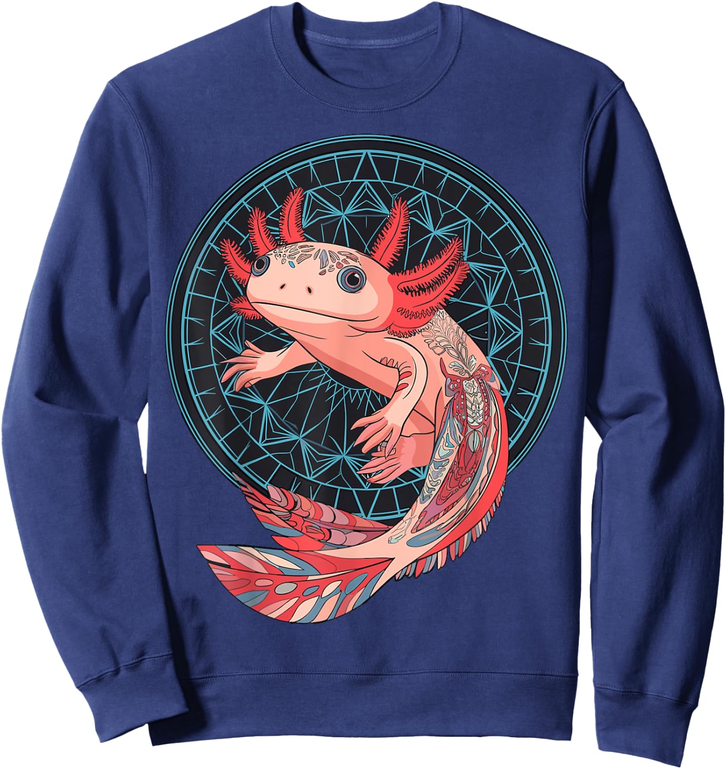 Aztec Axolotl Sweatshirt - Sweatshirt | Navy