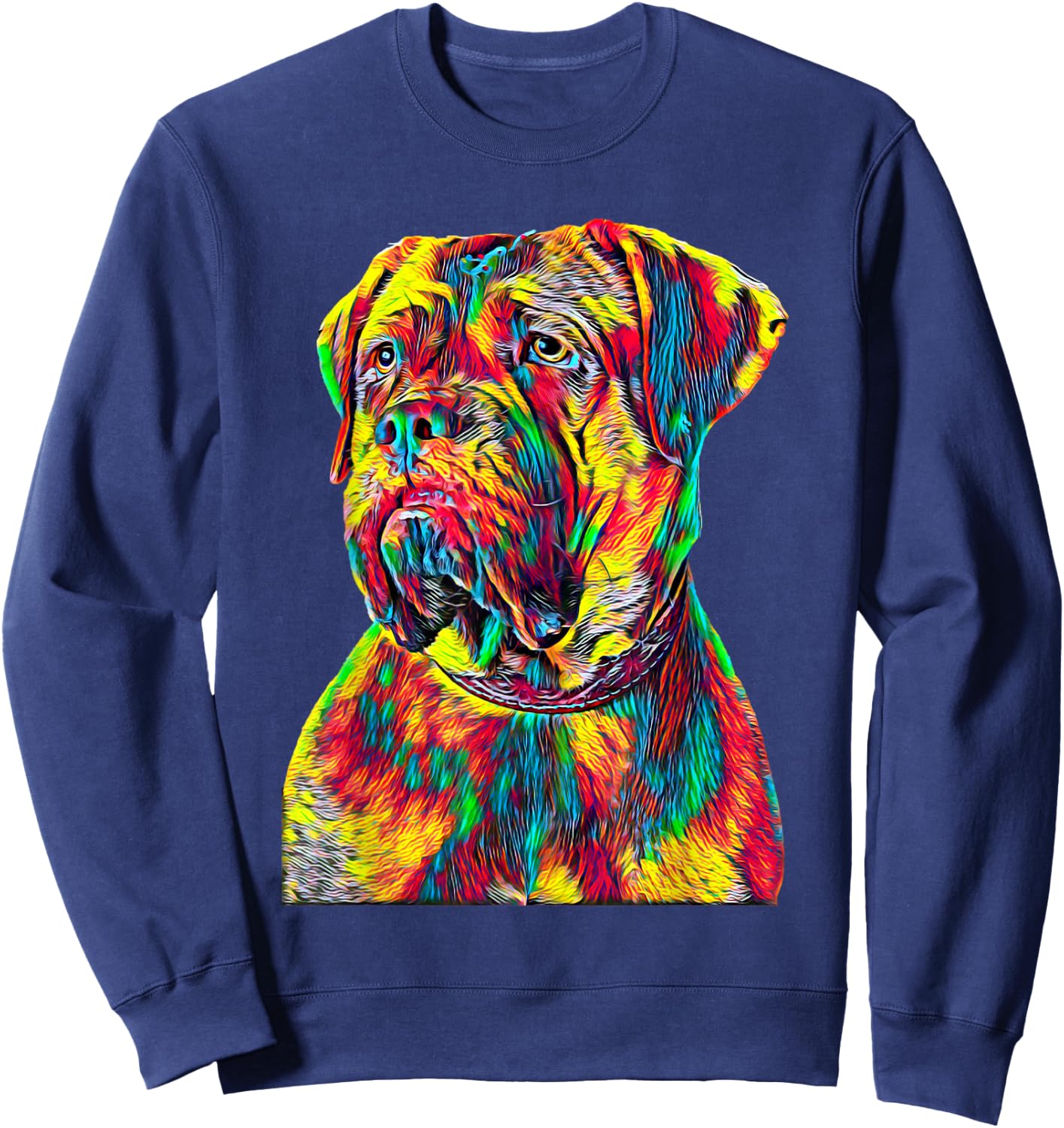French Mastiff Dog Sweatshirt - Sweatshirt | Navy