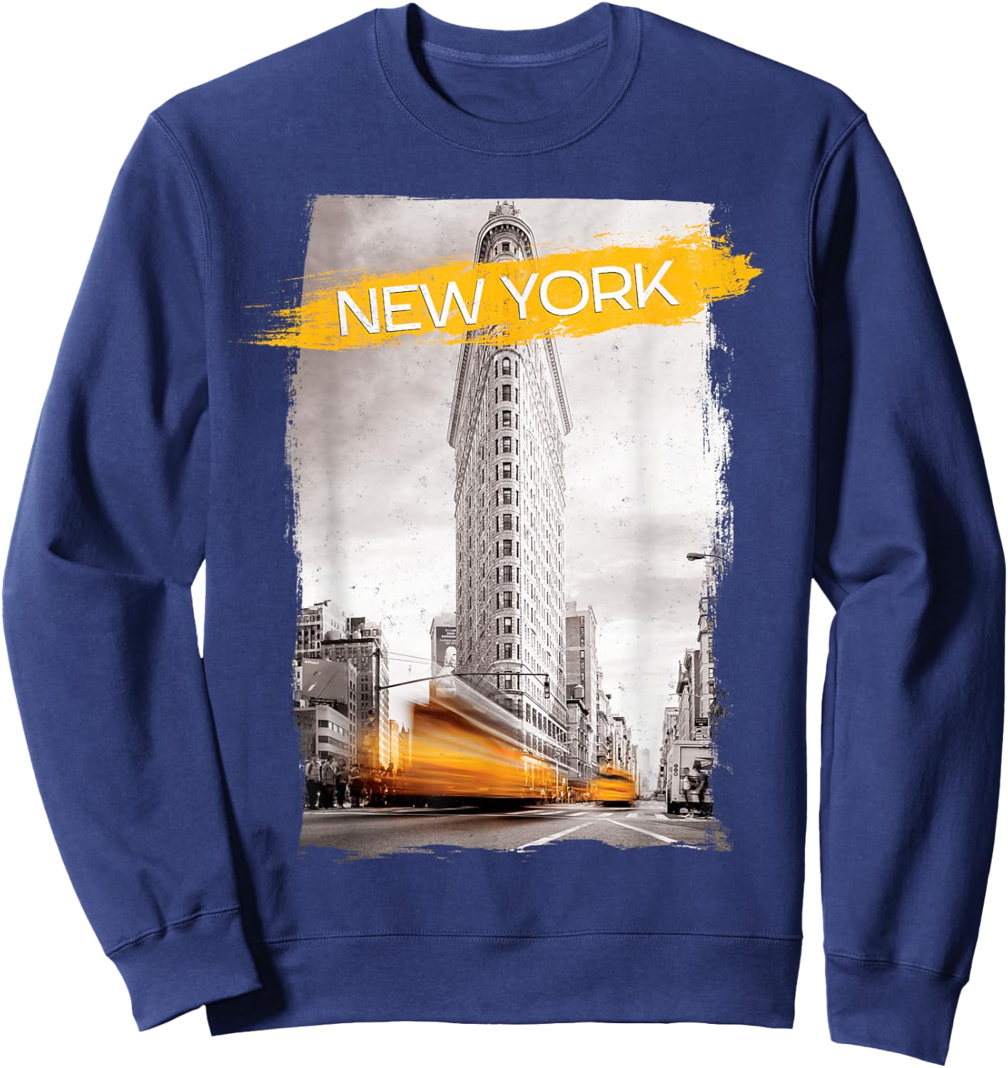 New York City, NYC Yellow Taxi Cab Classic Sweatshirt - Sweatshirt | Navy