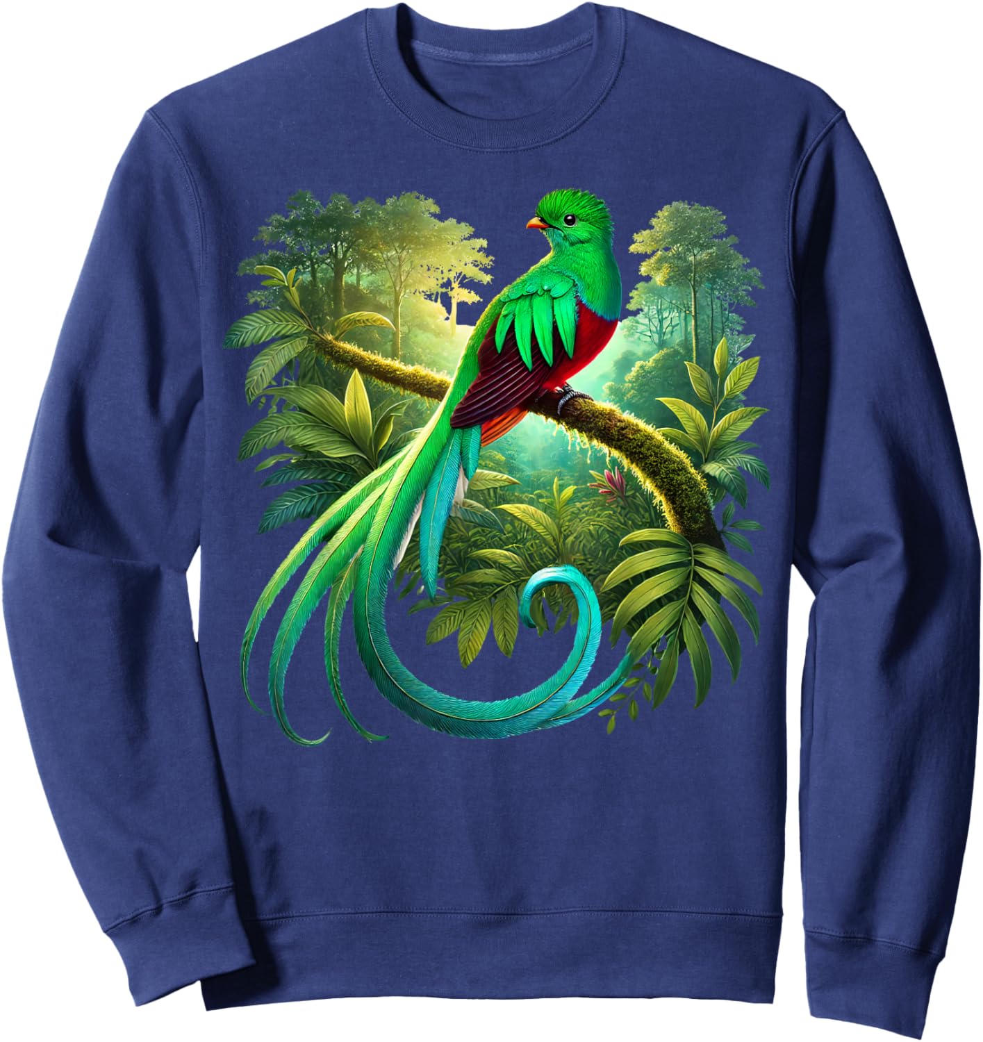 Quetzal Guatemala Chapin Antigua Tikal Tradicional Maya 502 Sweatshirt - Sweatshirt | Navy