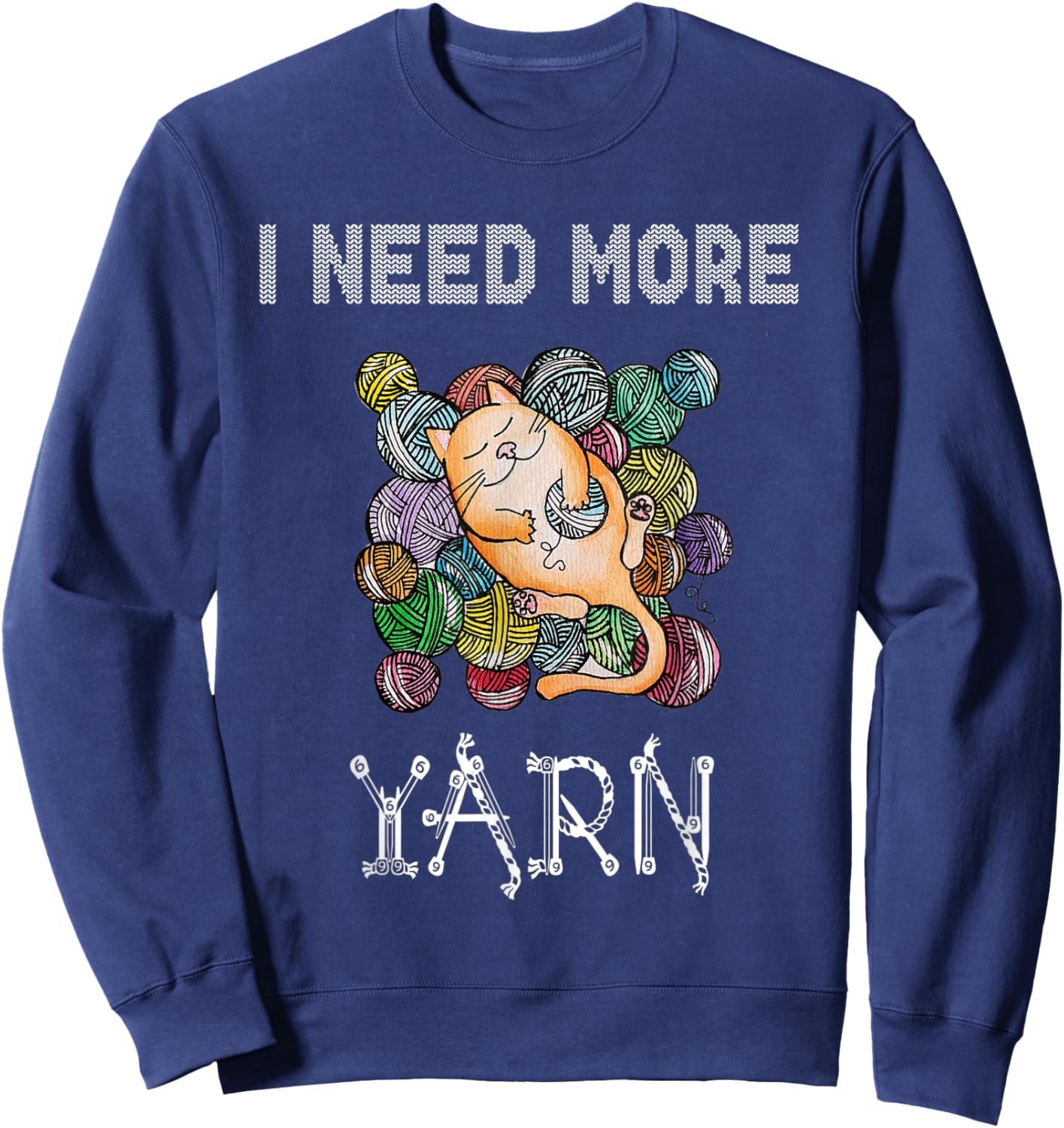 I need more yarn Sweatshirt - Sweatshirt | Navy