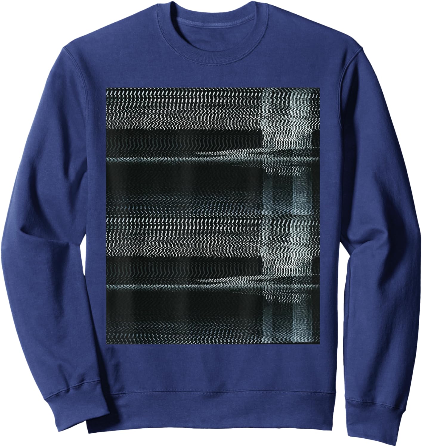 Retro TV Static Funny Vintage Halloween Costume Sweatshirt - Sweatshirt | Navy