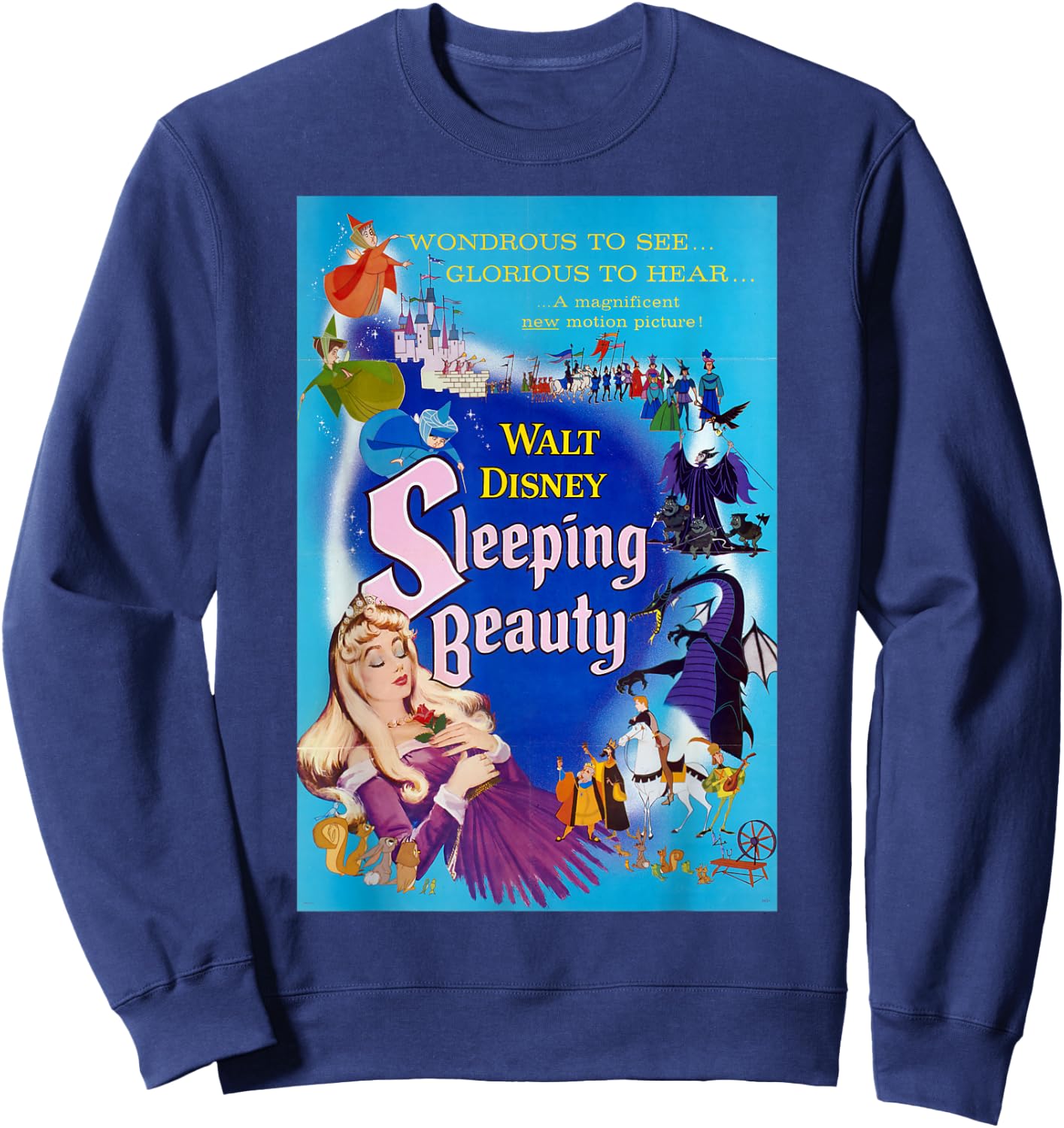 Disney Sleeping Beauty Classic Poster Sweatshirt - Sweatshirt | Navy