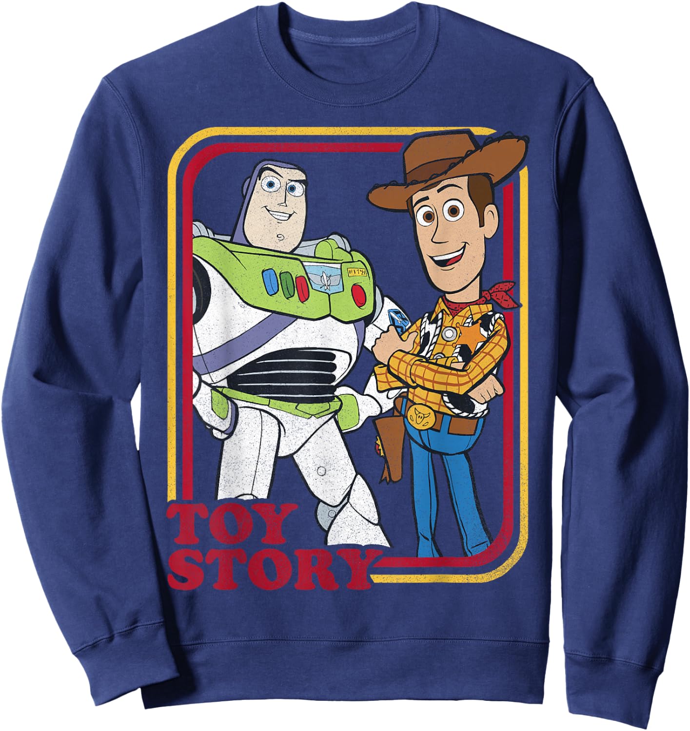Disney Pixar Toy Story Buzz Lightyear Woody Buds Sweatshirt - Sweatshirt | Navy