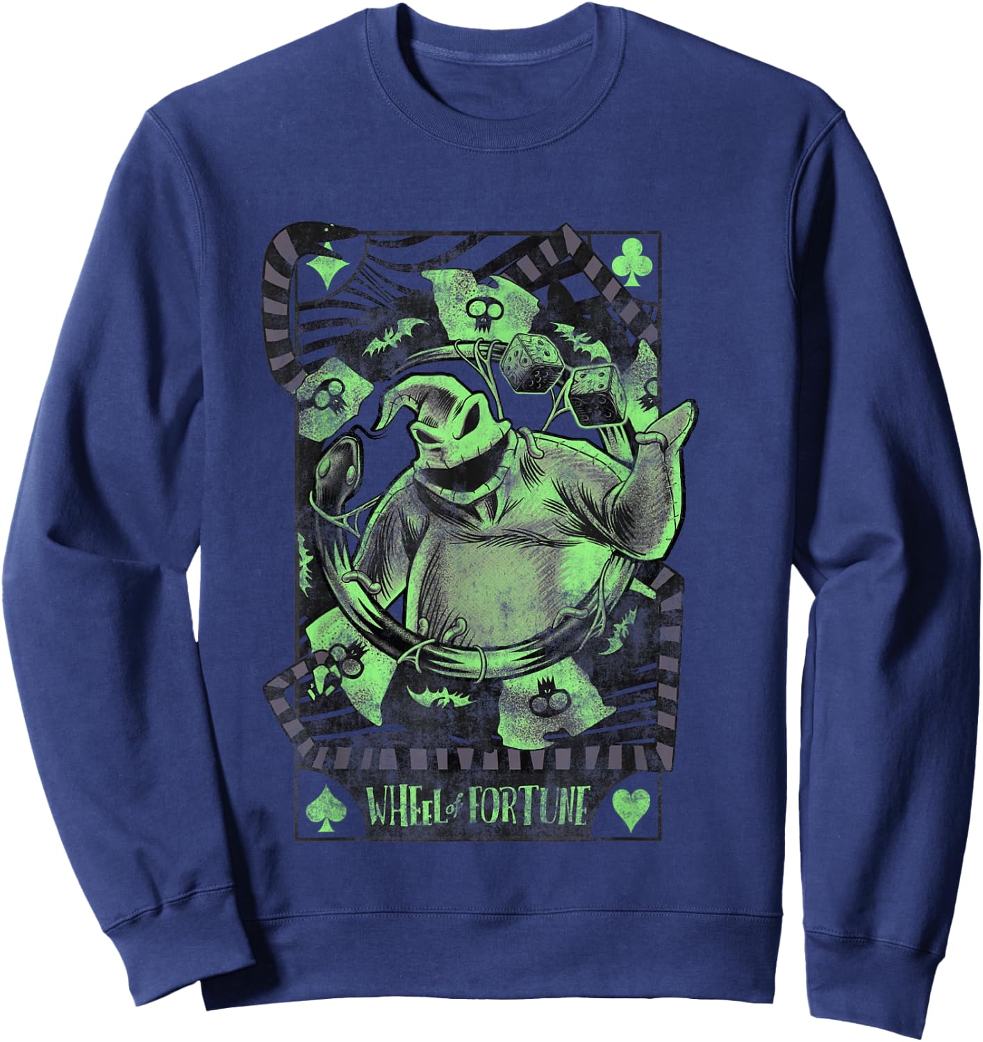Disney The Nightmare Before Christmas Oogie Boogie Card Small Sweatshirt - Sweatshirt | Navy