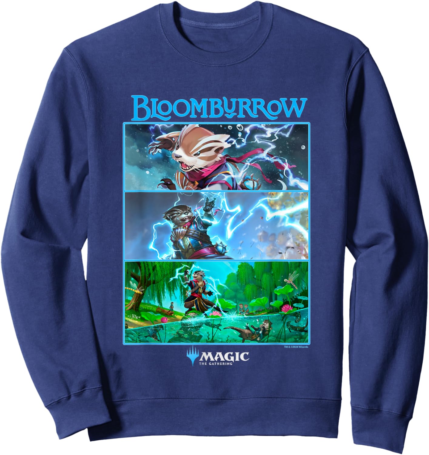 Magic: The Gathering Bloomburrow Panels Sweatshirt - Sweatshirt | Navy