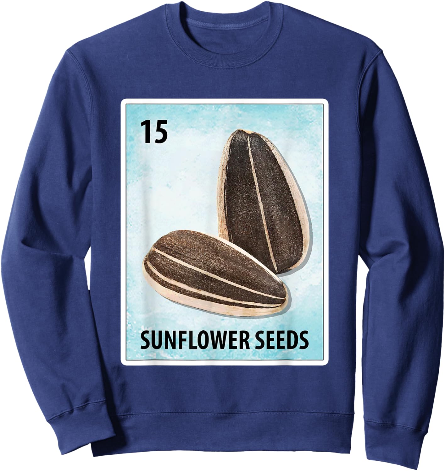 Sunflower Seeds Mexican Cards Sweatshirt - Sweatshirt | Navy
