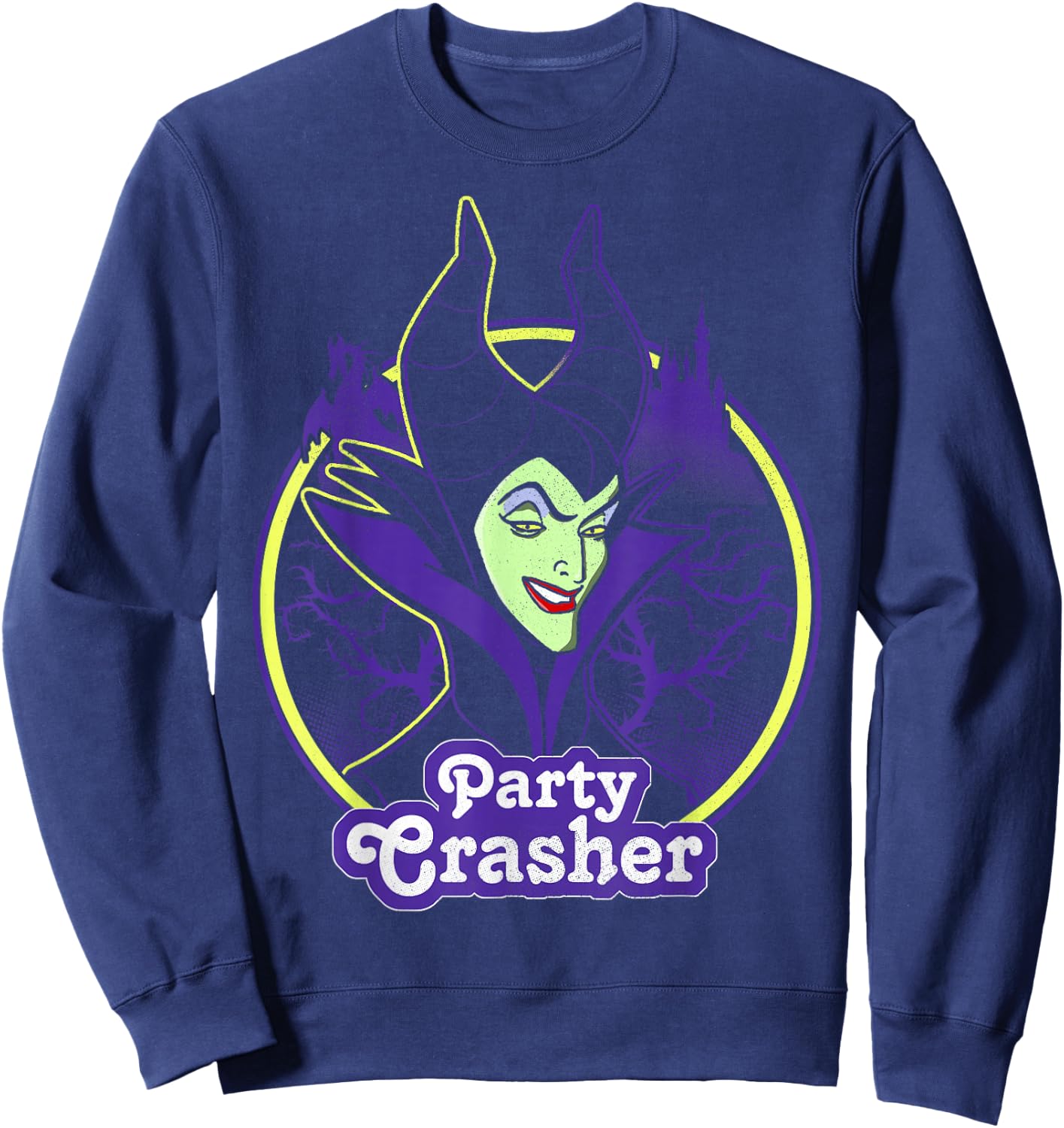 Disney Sleeping Beauty Maleficent Party Crasher Sweatshirt - Sweatshirt | Navy