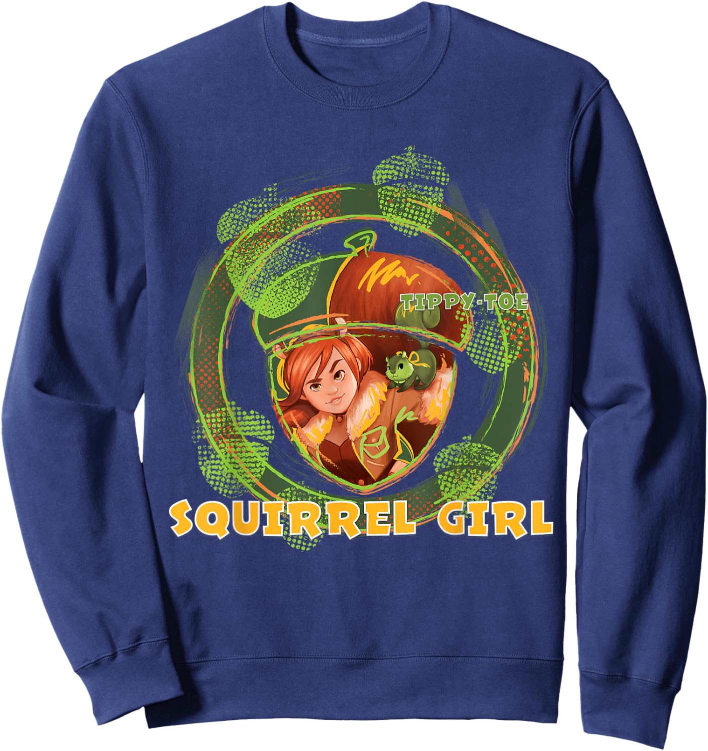 Marvel Rising secret Warriors Squirrel Girl Symbol Fill Sweatshirt - Sweatshirt | Navy