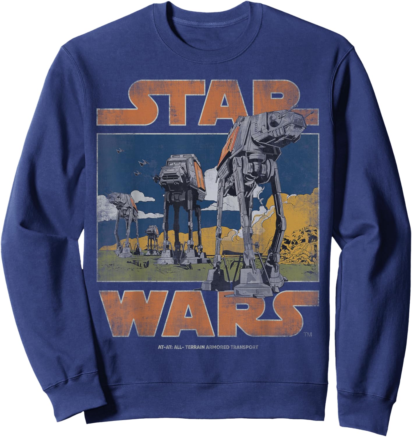 Star Wars AT-AT Walkers Vintage Sweatshirt - Sweatshirt | Navy