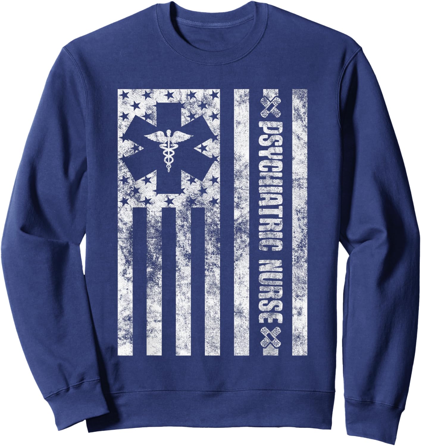 Psychiatric Nurse PMHNP Mental Health Nursing RN Psych Nurse Sweatshirt - Sweatshirt | Navy