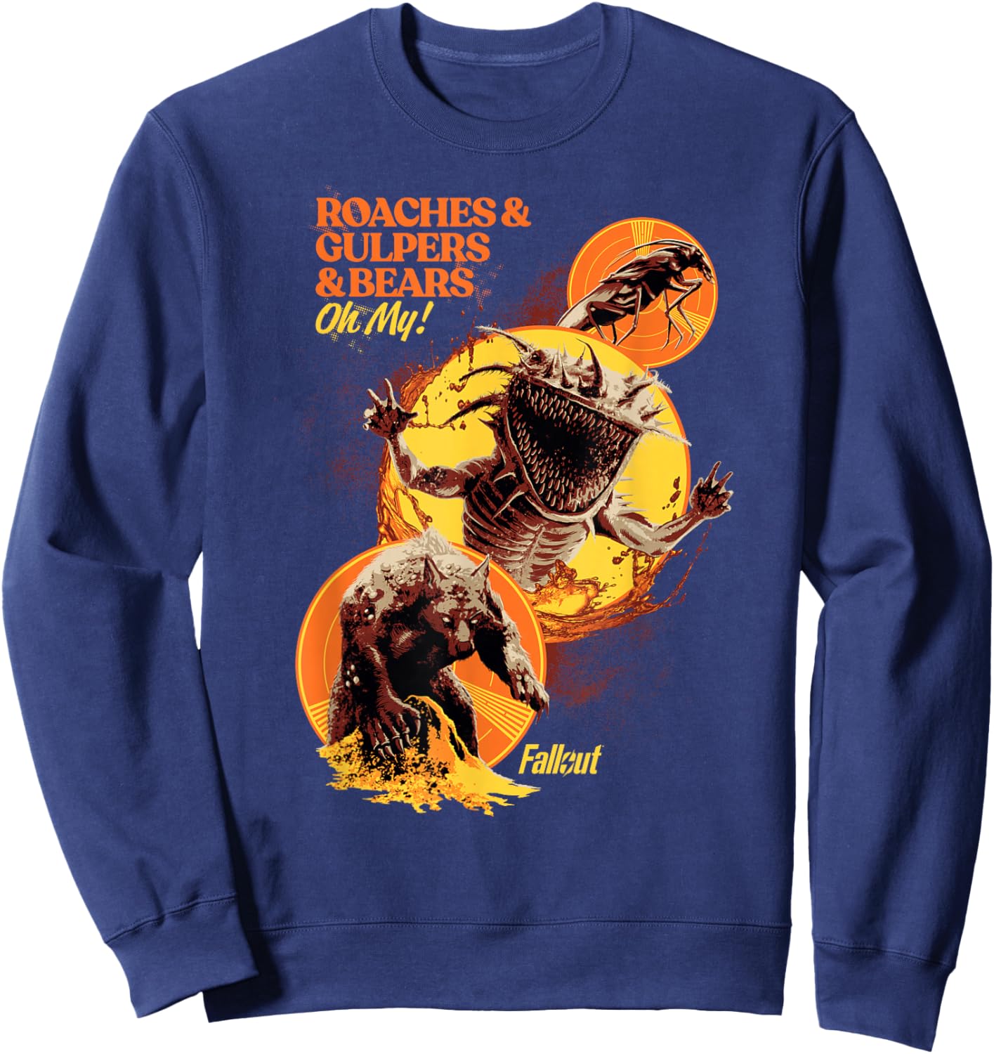 Fallout - Roaches & Gulpers & Bears Sweatshirt - Sweatshirt | Navy