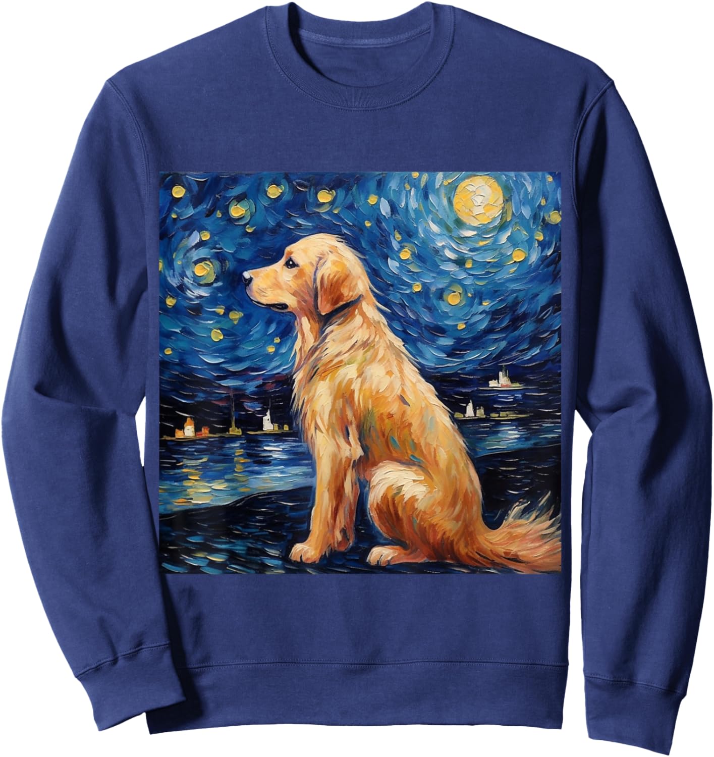 Golden Retriever Sternennacht - Golden Retriever Sweatshirt - Sweatshirt | Navy