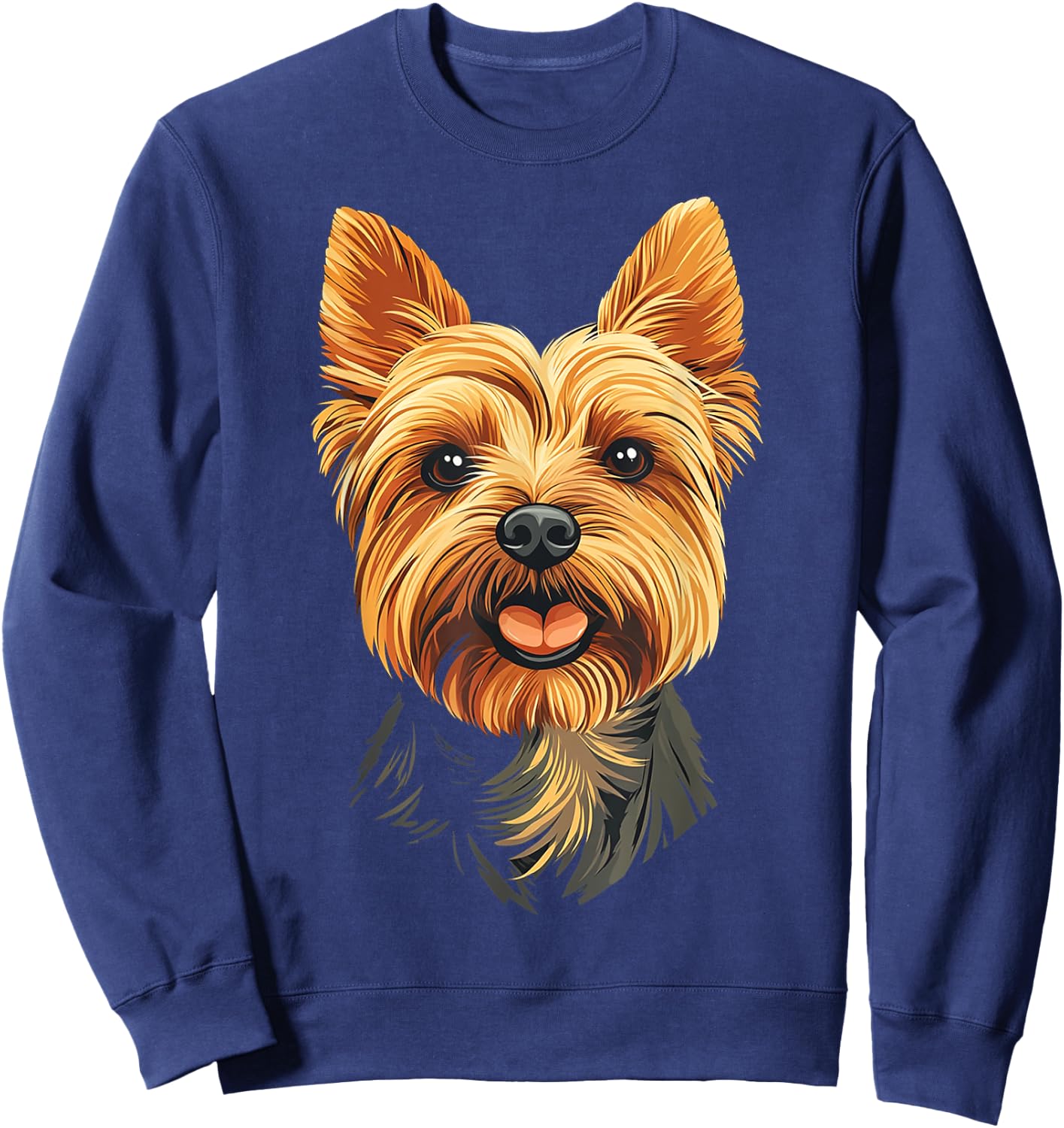 Silky Terrier Dog Motif Pet Art Silky Terrier Men Women Kids Sweatshirt - Sweatshirt | Navy
